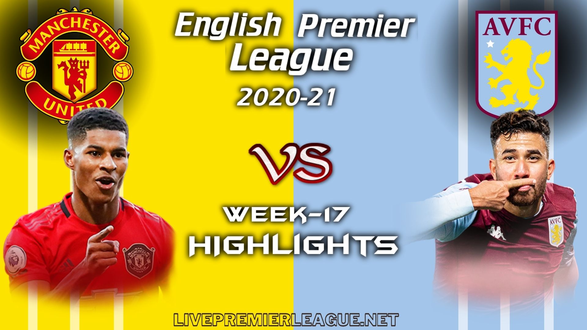 Manchester United Vs Aston Villa Highlights 2021 EPL Week 17