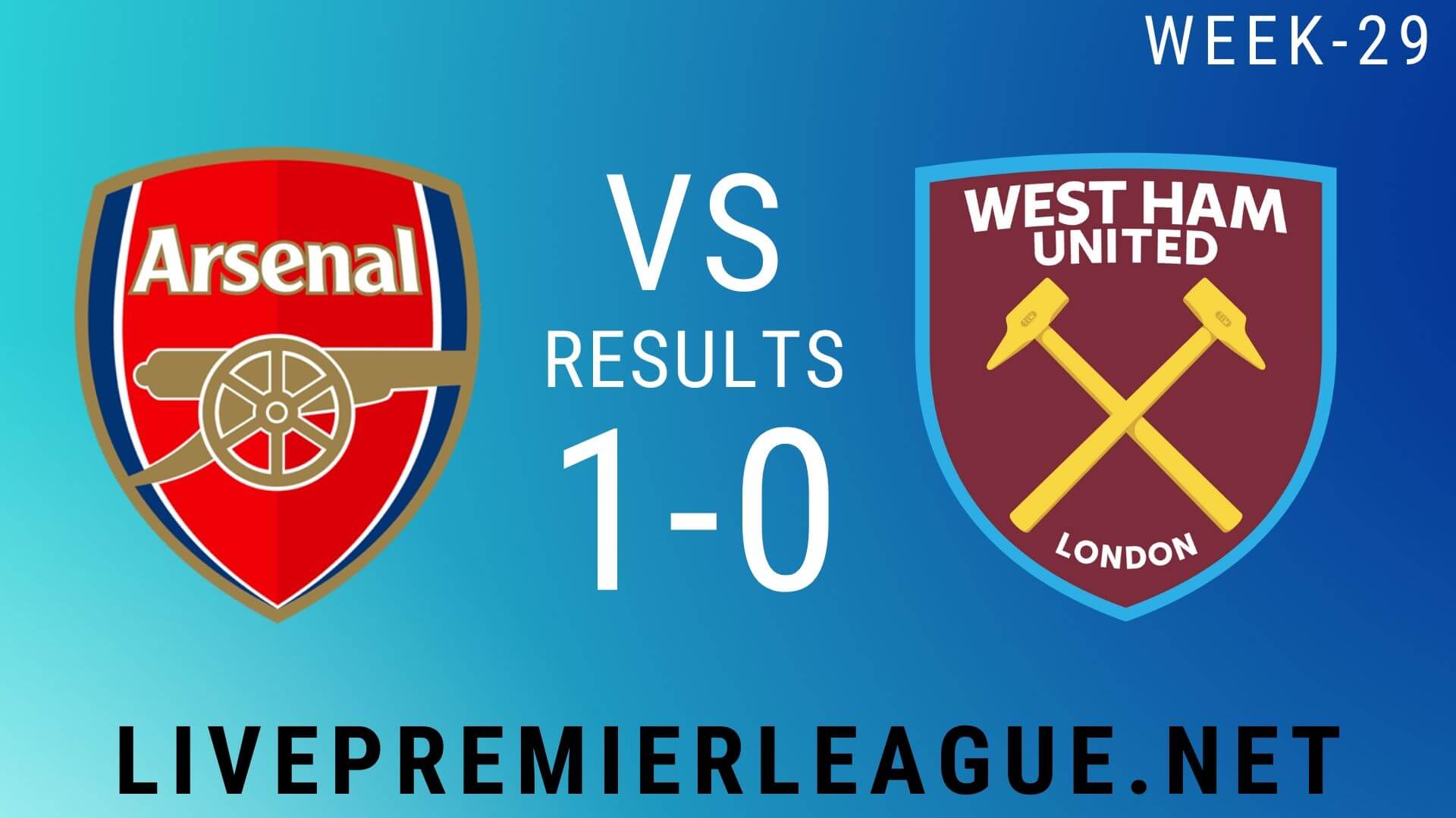 Arsenal Vs West Ham United | Week 29 Result 2020