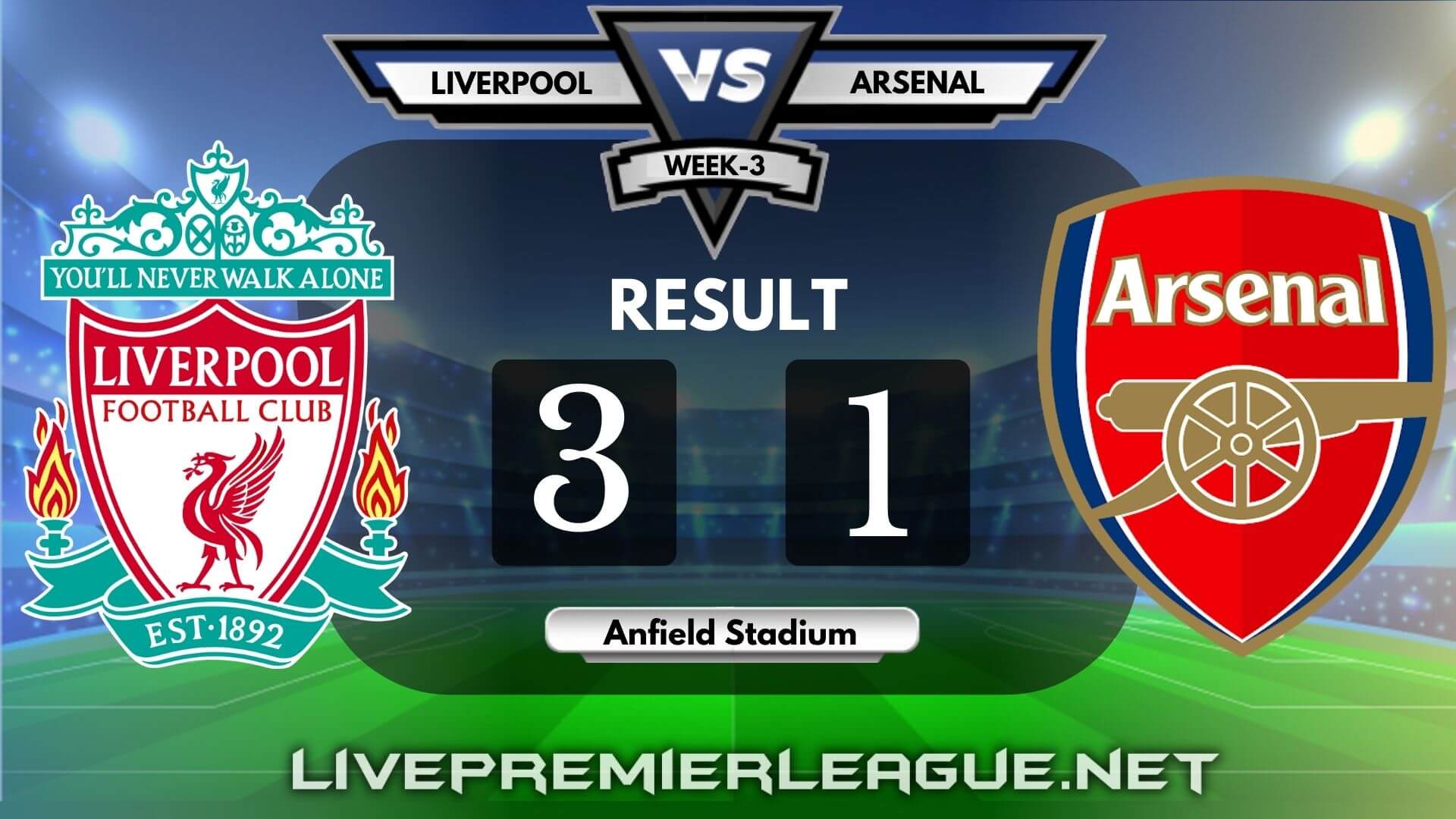 Liverpool Vs Arsenal | Week 3 Result 2020