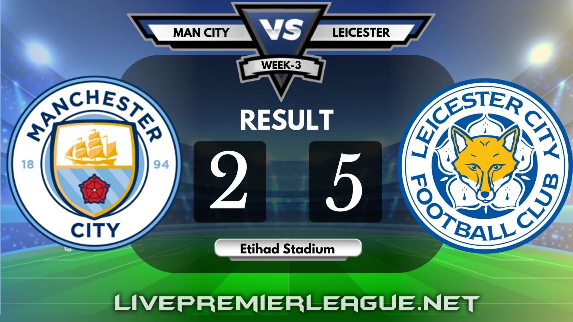 Manchester City Vs Leicester City | Week 3 Result 2020