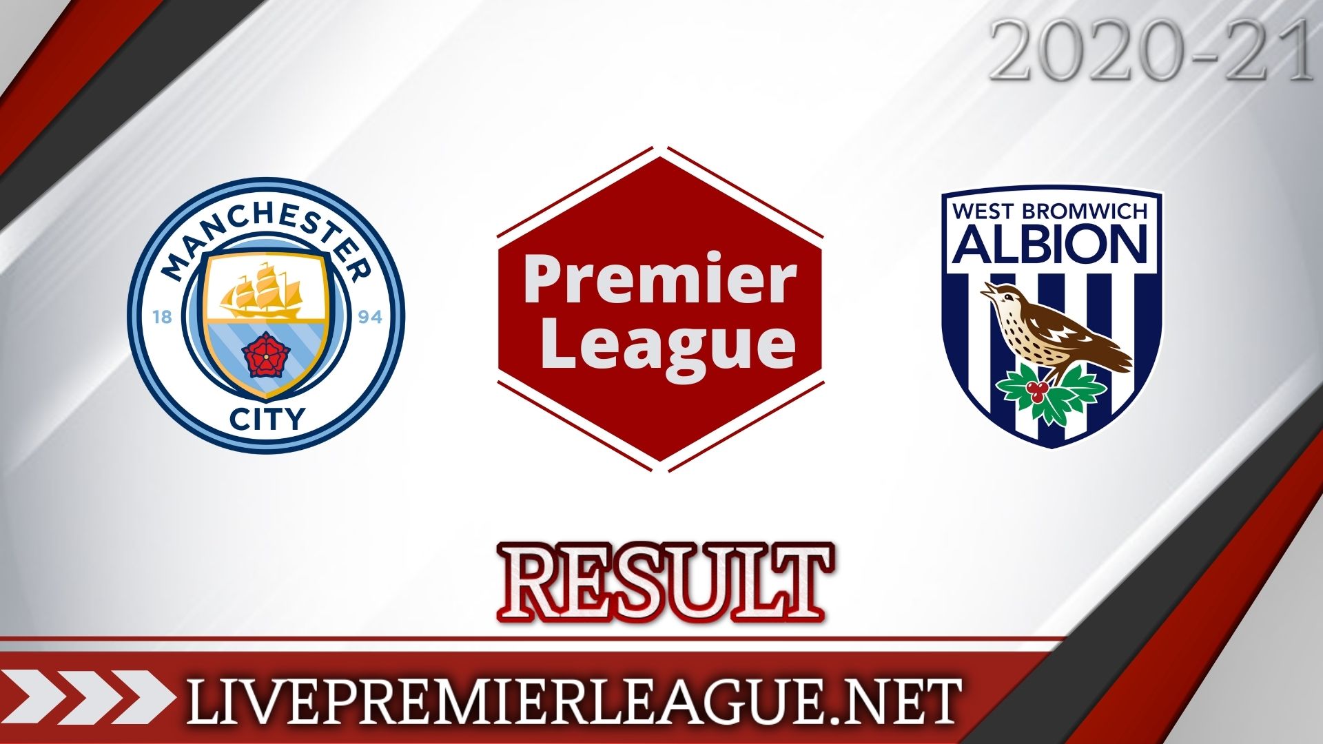 Manchester City Vs West Bromwich Albion | Week 13 Result 2020