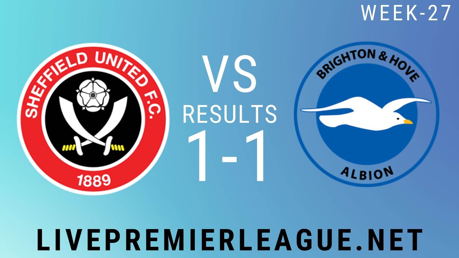 Sheffield United Vs Brighton and Hove Albion | Week 27 Result 2020
