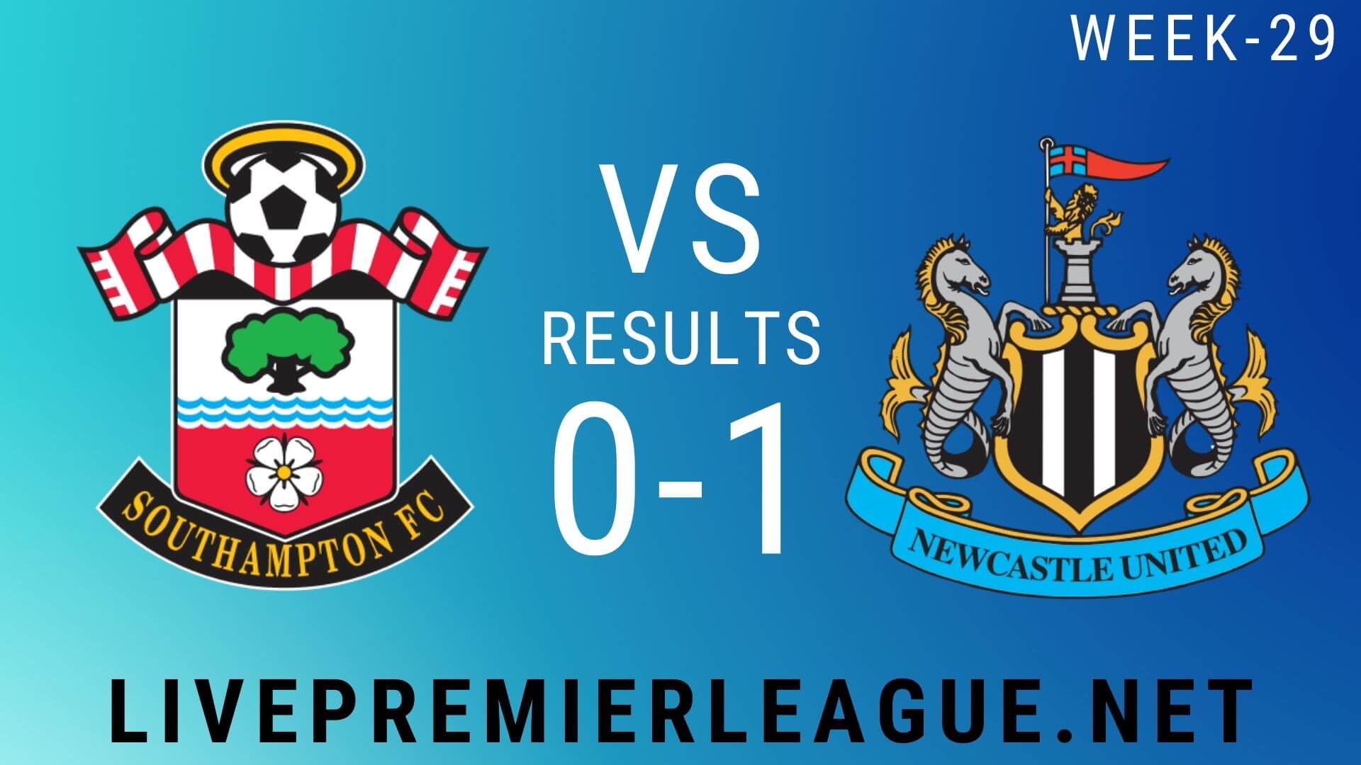 Southampton Vs Newcastle United | Week 29 Result 2020