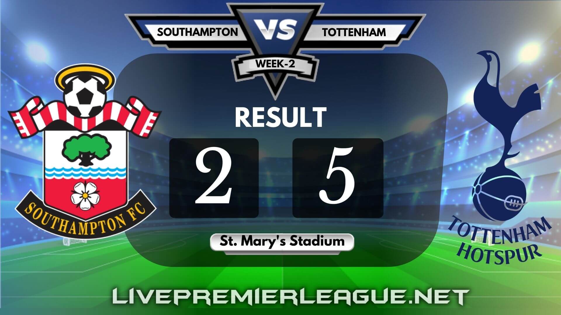 Southampton Vs Tottenham Hotspur | Week 2 Result 2020