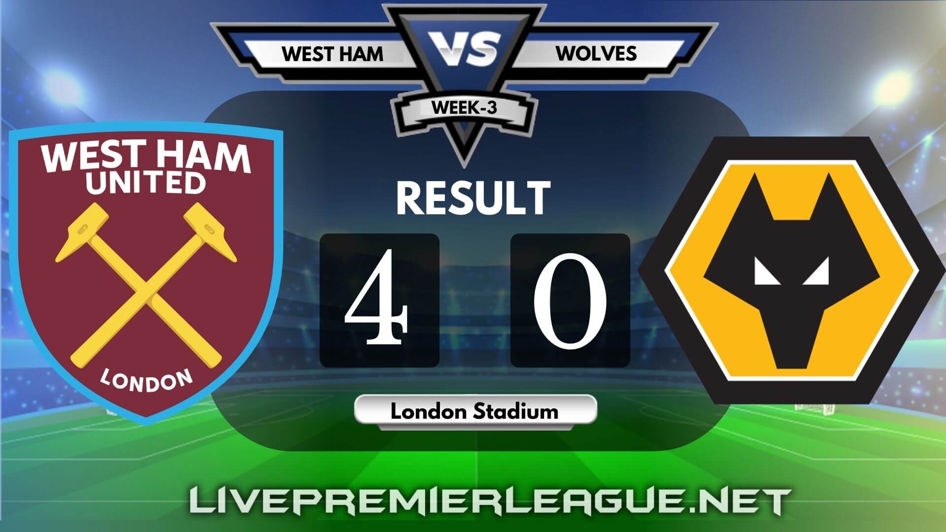 West Ham United Vs Wolverhampton Wanderers | Week 3 Result 2020