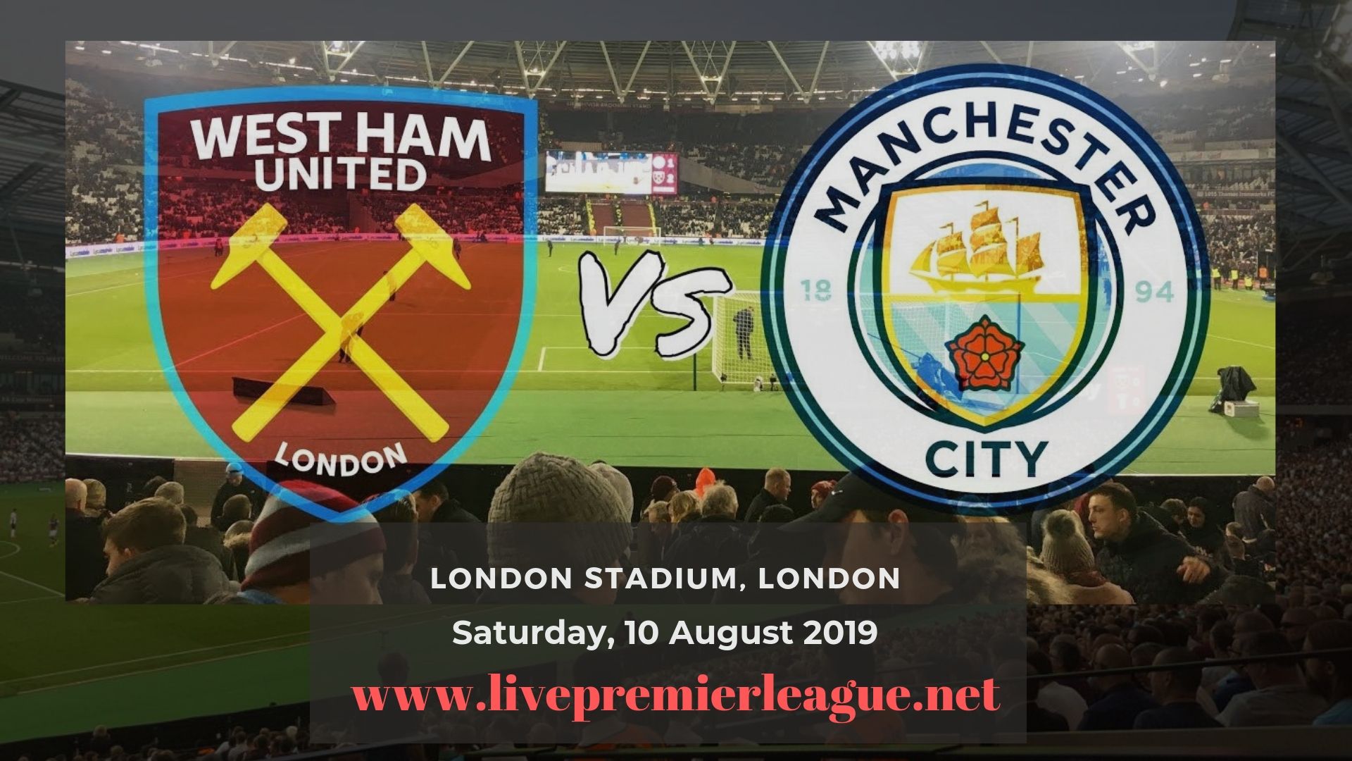 Live West Ham vs Manchester City Streaming