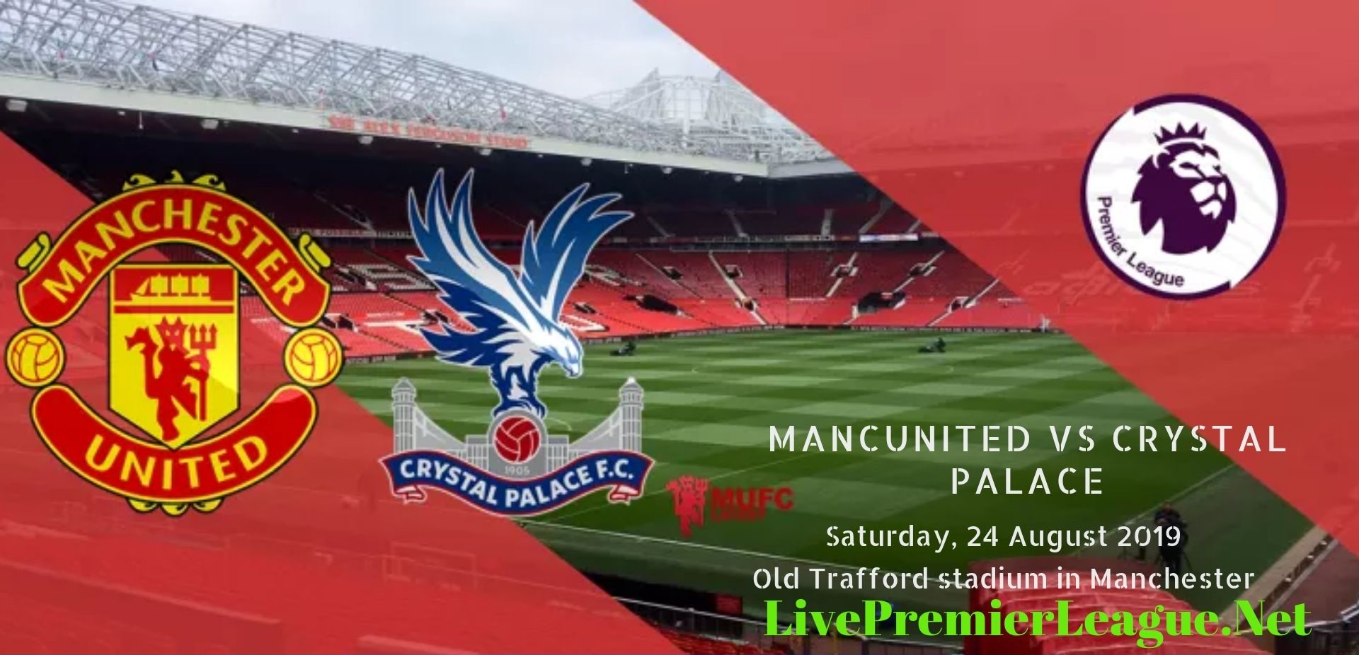 Man United Vs Crystal Palace Live Stream 2019