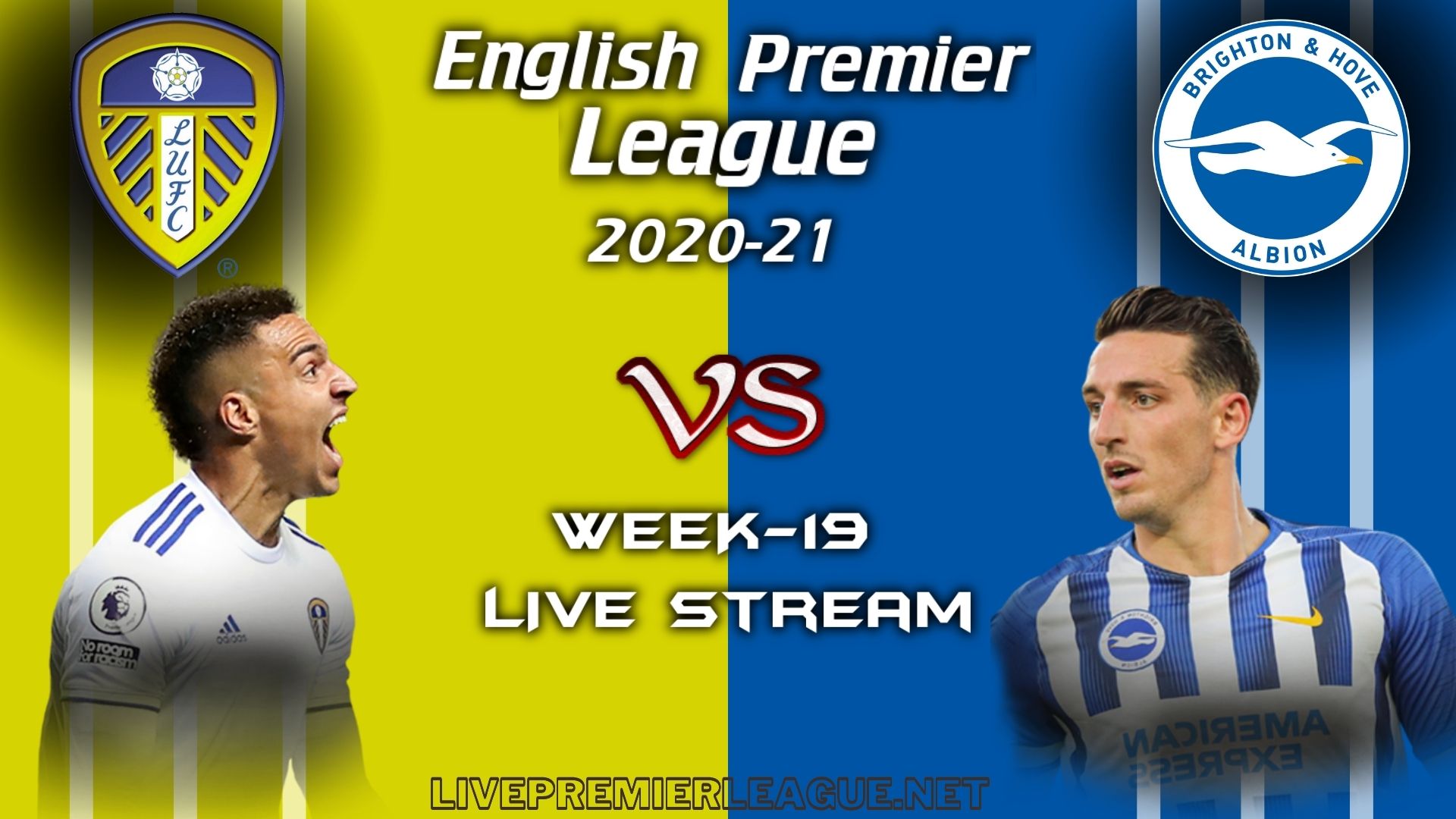 Leeds United Vs Brighton and Hove Albion Live Stream 2021 | Week 19