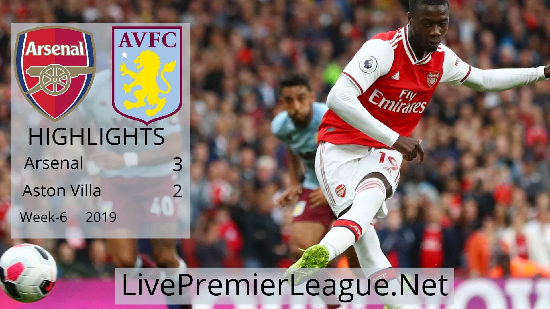 Arsenal vs Aston Villa Highlights 2019 Week 6