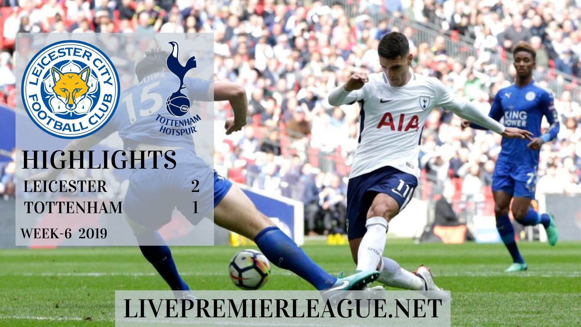 Leicester City vs Tottenham Hotspurs Highlights 2019 Week 6