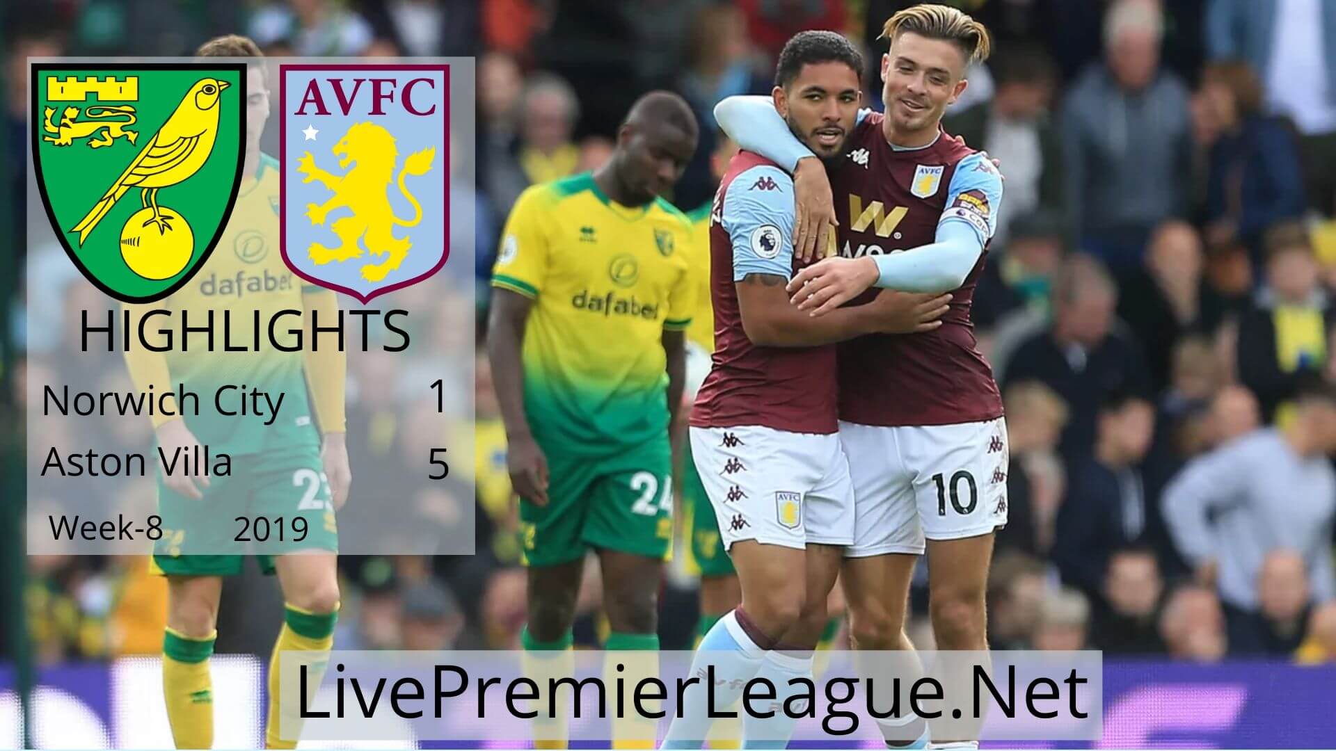 Norwich vs Aston villa Highlights 2019 Week 8