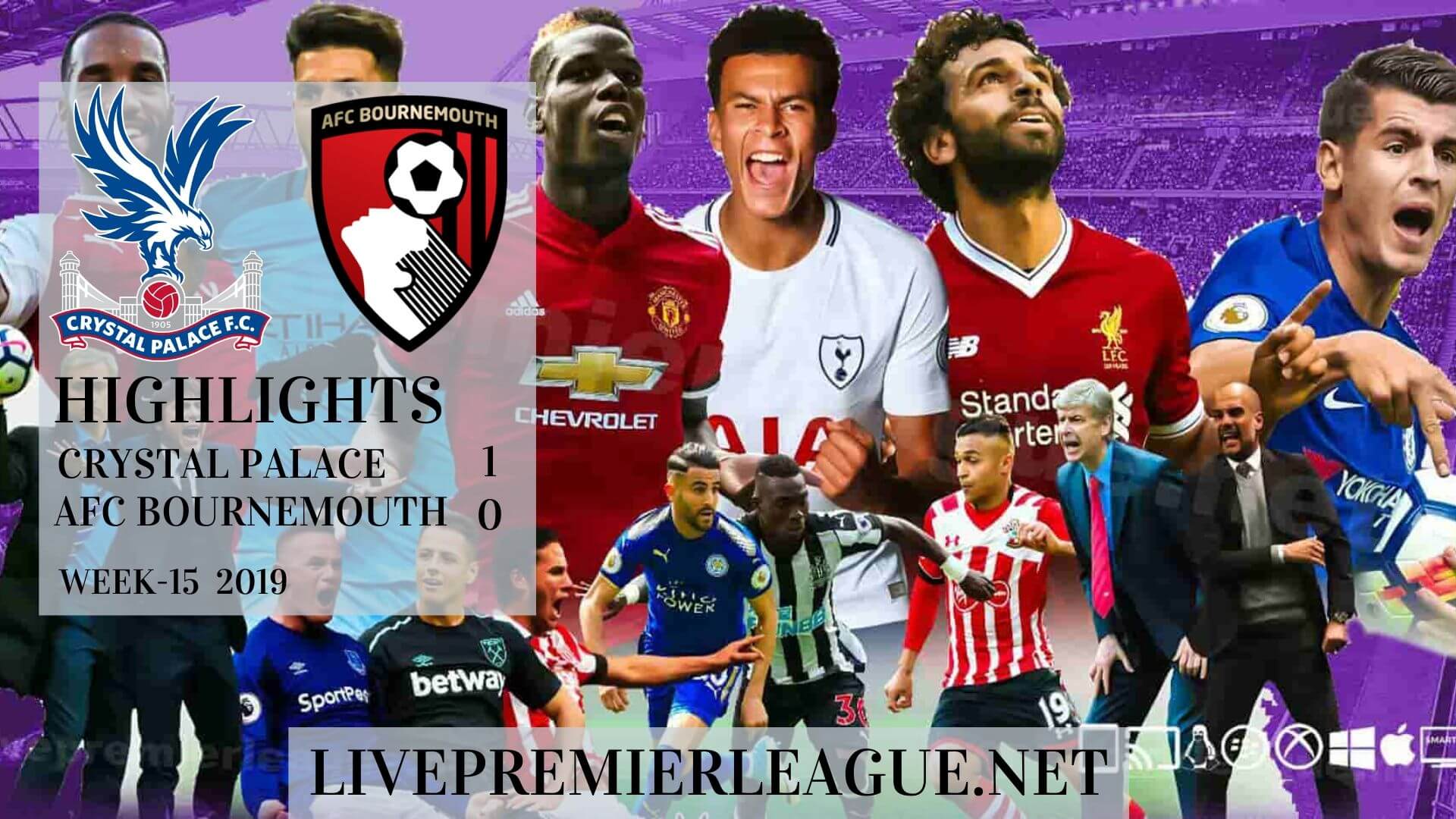 Crystal Palace Vs AFC Bournemouth Highlights 2019 Week 15