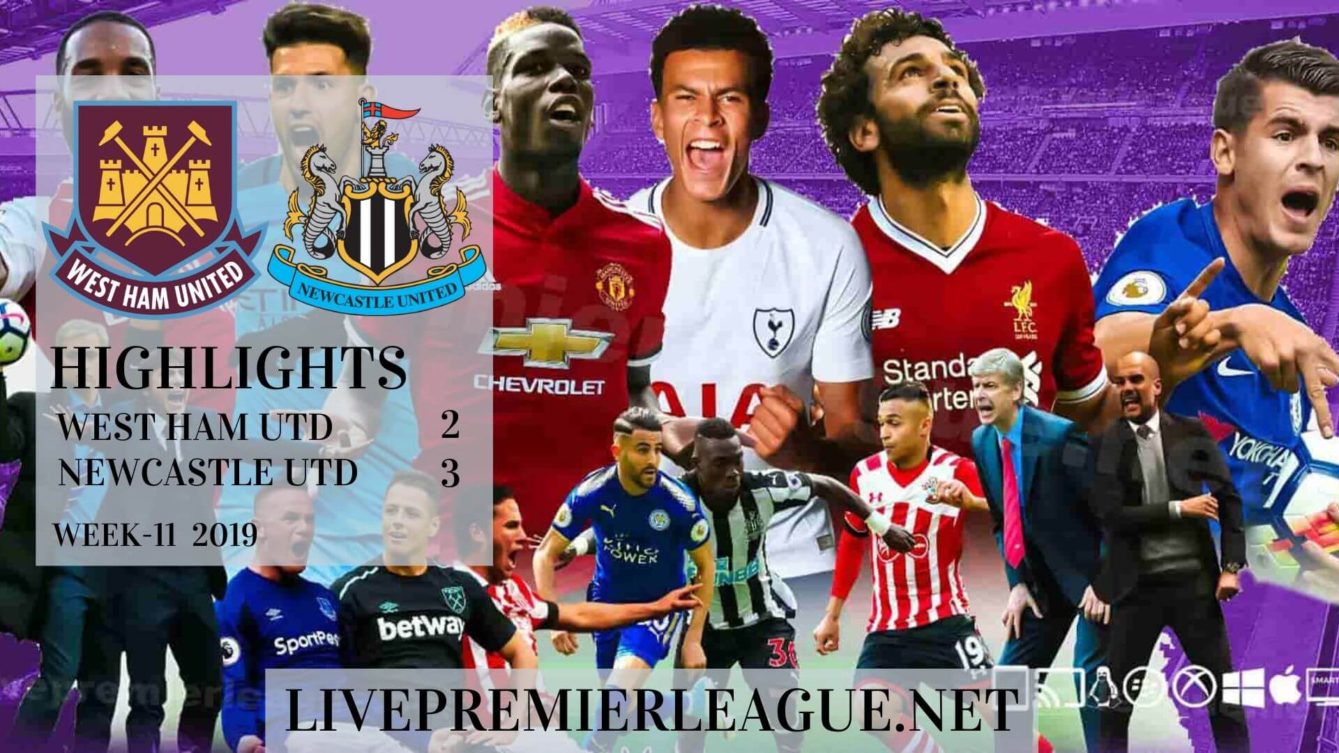 West Ham United vs Newcastle United Highlights 2019 Week 11