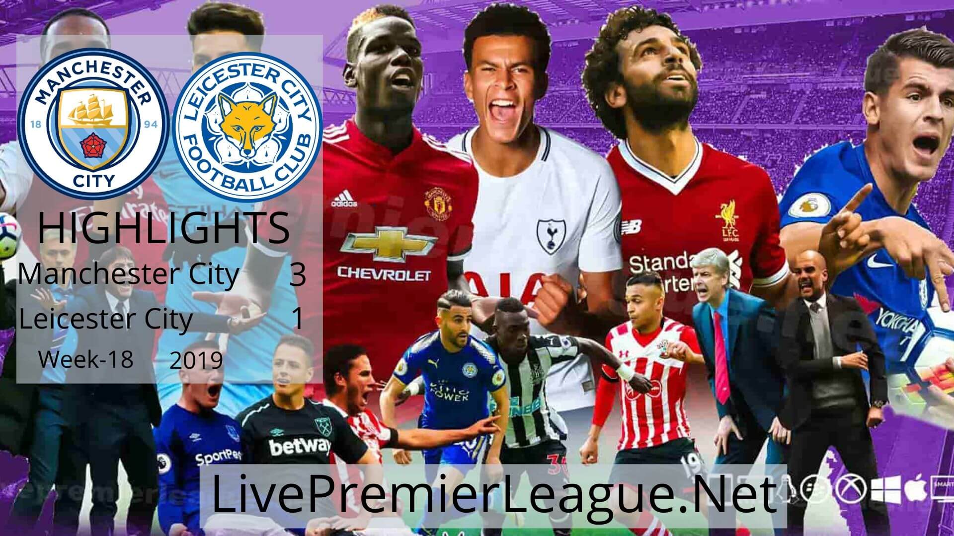 Manchester City Vs Leicester City Highlights 2019 Week 18