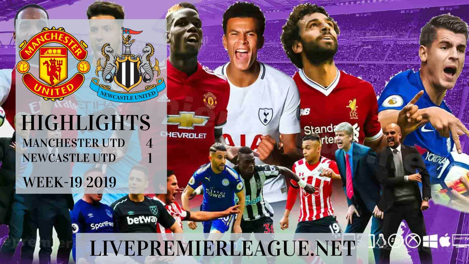 Manchester United Vs Newcastle United Highlights 2019 Week 19