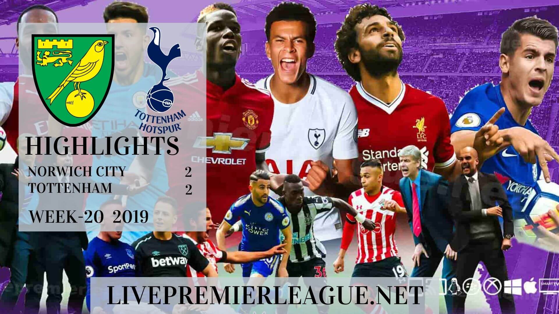 Norwich City Vs Tottenham Hotspur Highlights 2019 Week 20