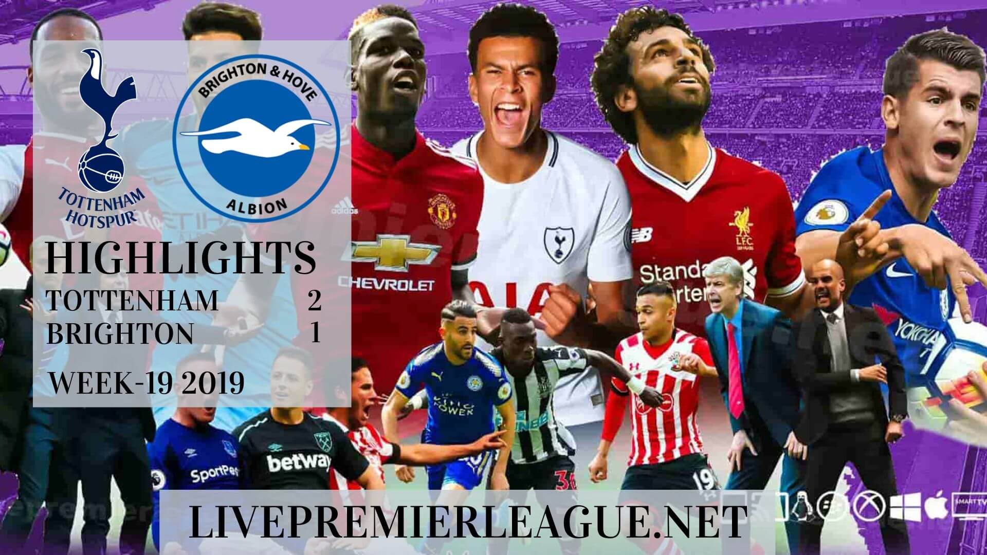 Tottenham Hotspur Vs Brighton Highlights 2019 Week 19