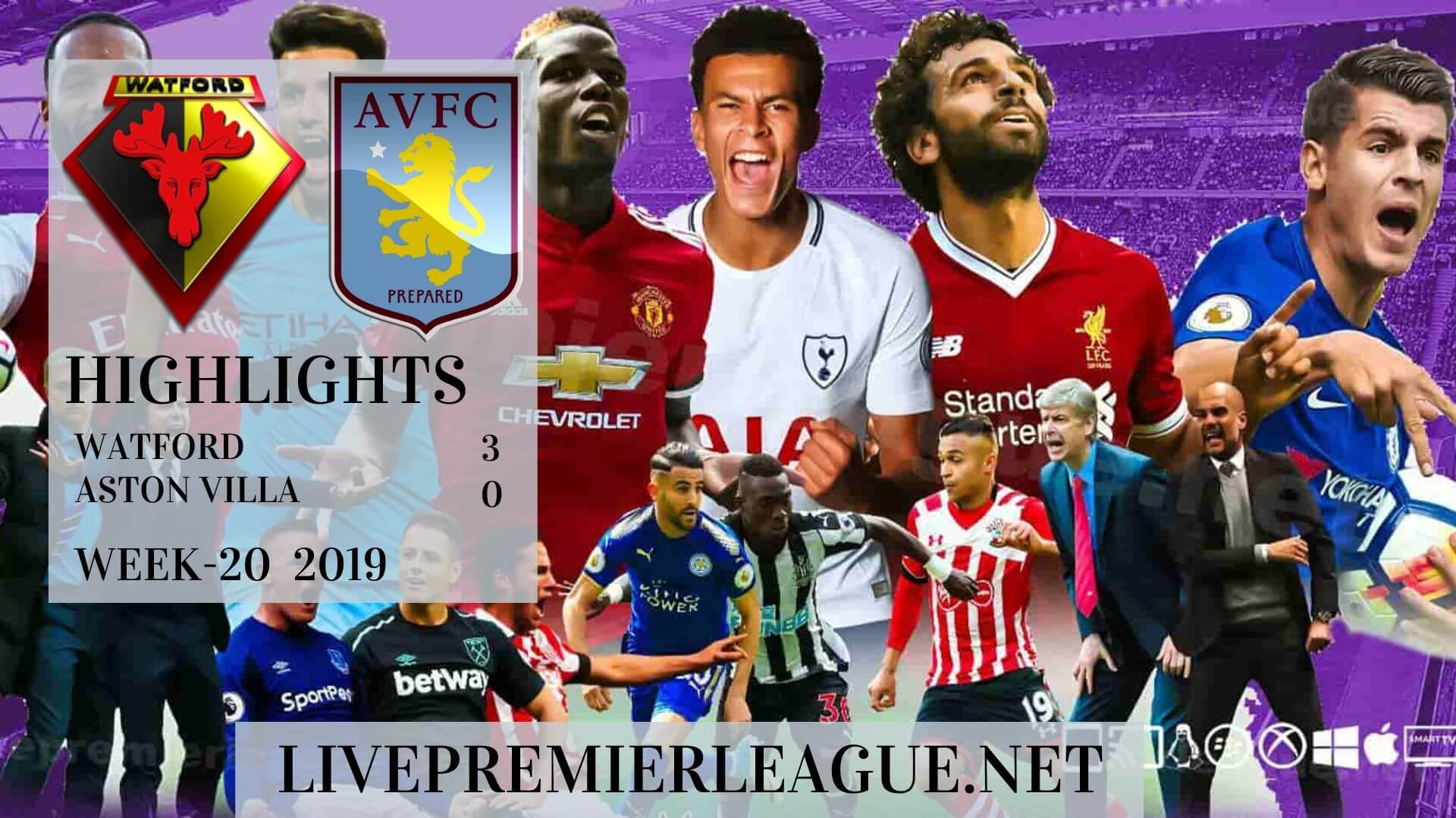 Watford Vs Aston Villa Highlights 2019 Week 20