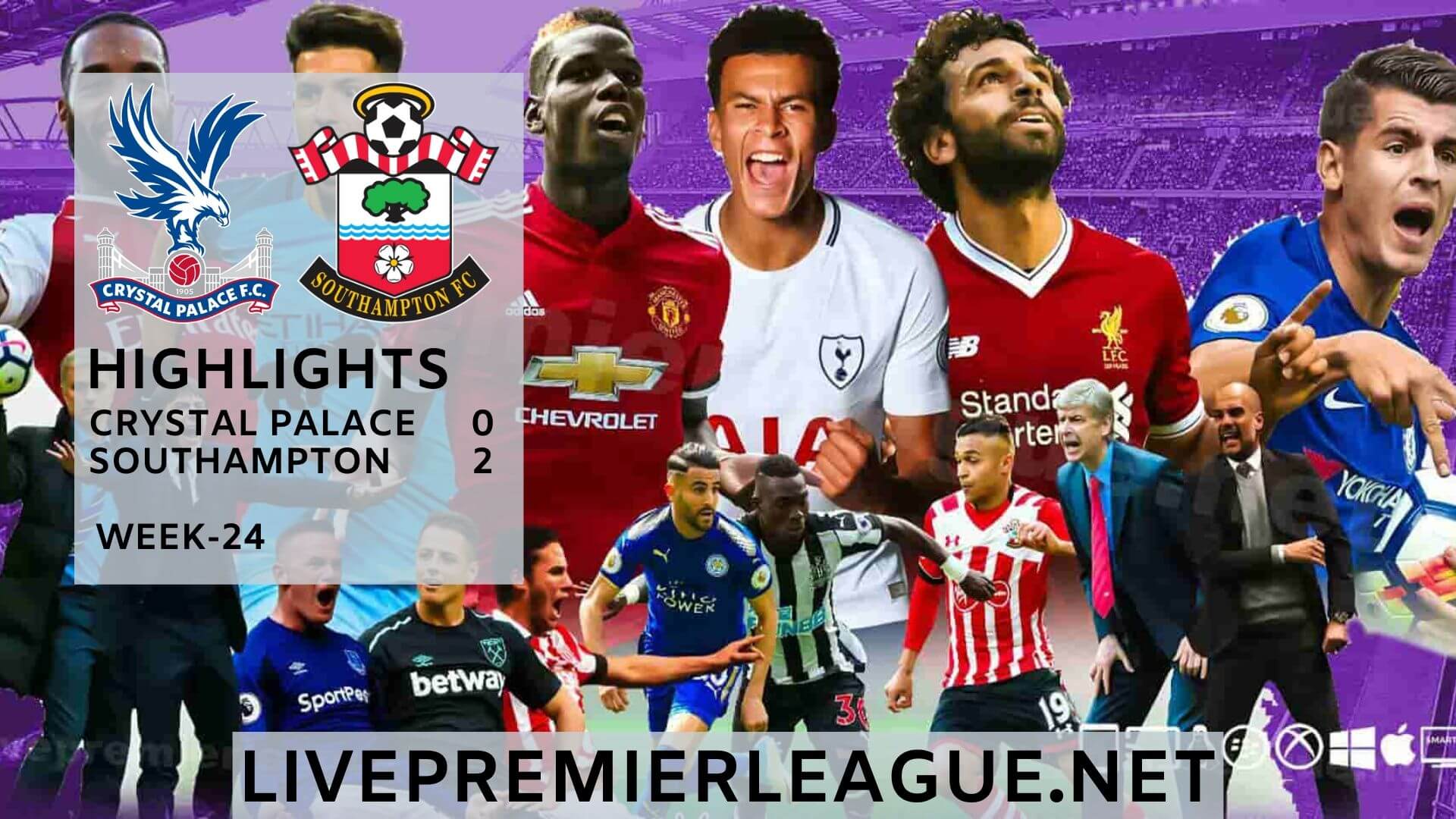 Crystal Palace Vs Southampton Highlights 2020 Week 24