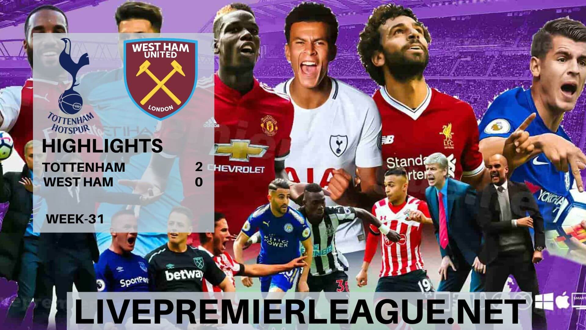 Tottenham Hotspur Vs West Ham Highlights 2020 Week 31