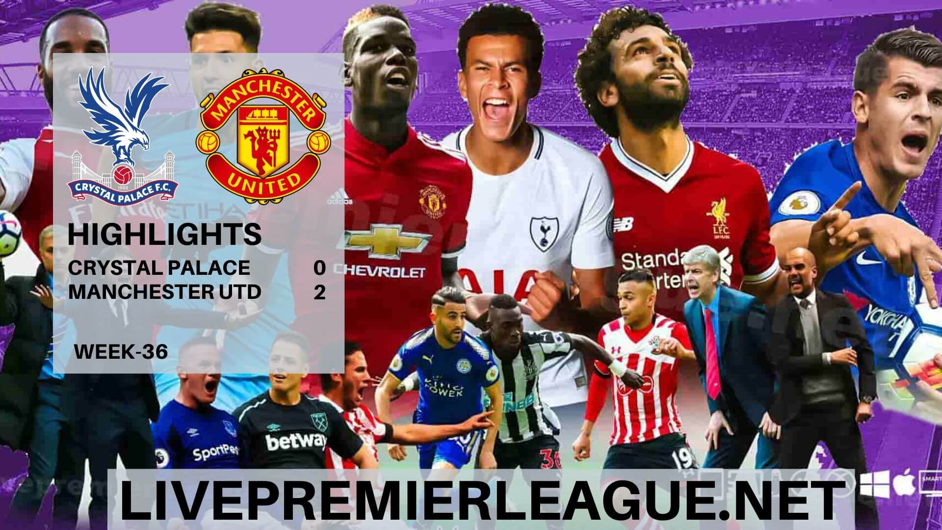 Crystal Palace Vs Manchester United Highlights 2020 Week 36