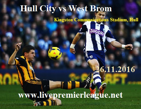 West Bromwich Albion vs Hull City live