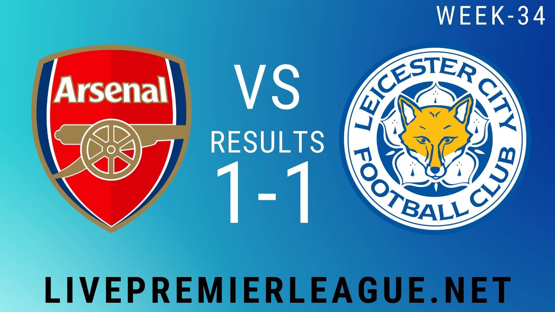 Arsenal Vs Leicester City | Week 34 Result 2020