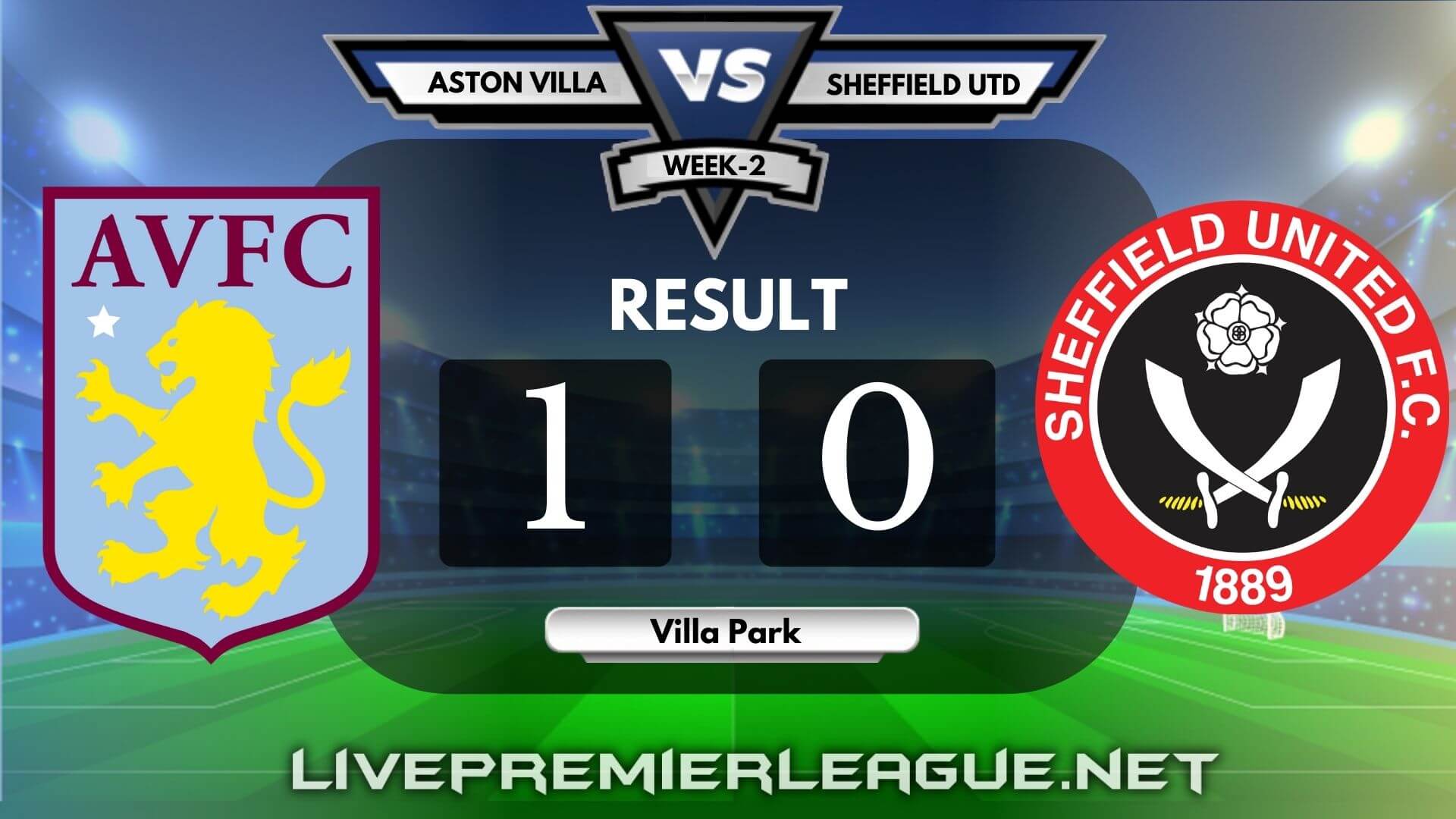 Aston Villa Vs Sheffield United | Week 2 Result 2020