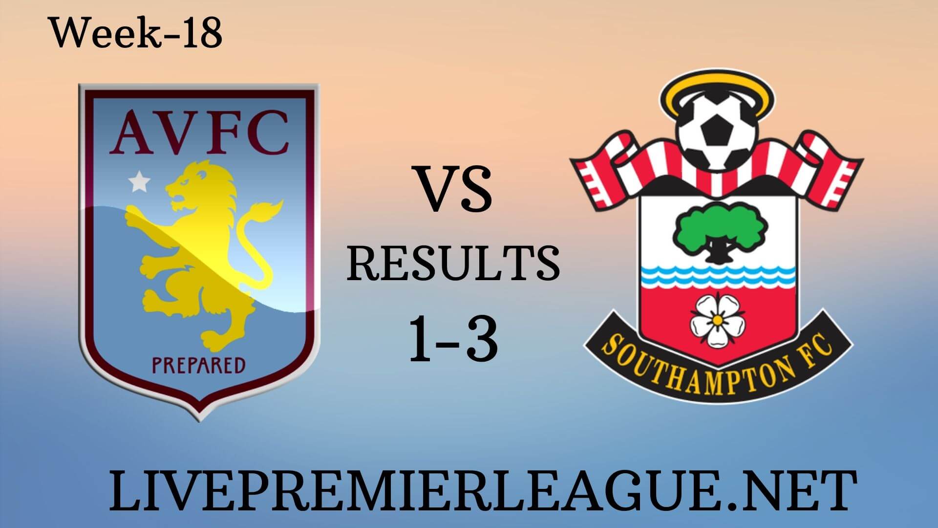 Aston Villa Vs Southampton | Week 18 Result 2019