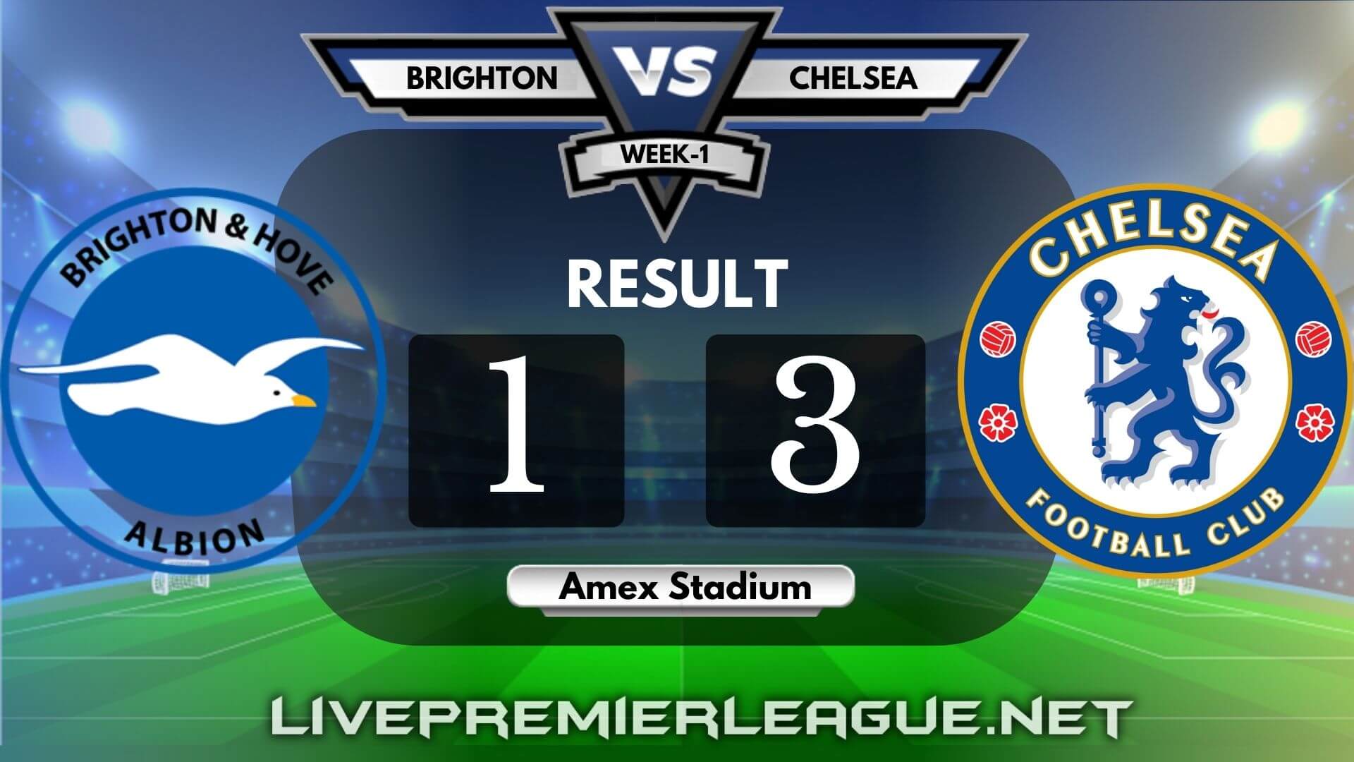 Brighton and Hove Albion Vs Chelsea | Week 1 Result 2020