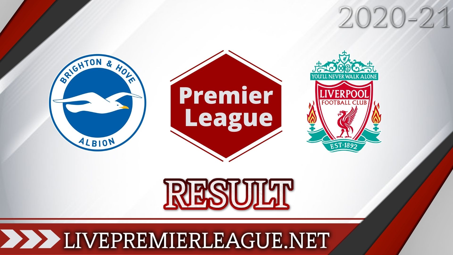 Brighton and Hove Albion Vs Liverpool | Week 10 Result 2020