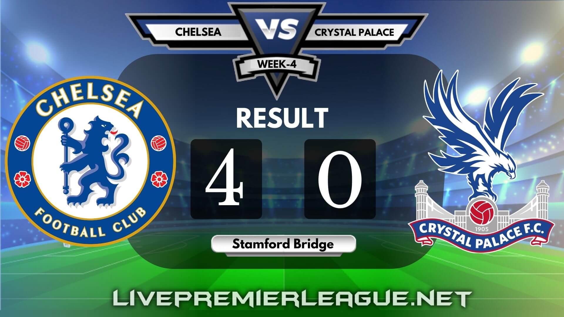 Chelsea Vs Crystal Palace | Week 4 Result 2020