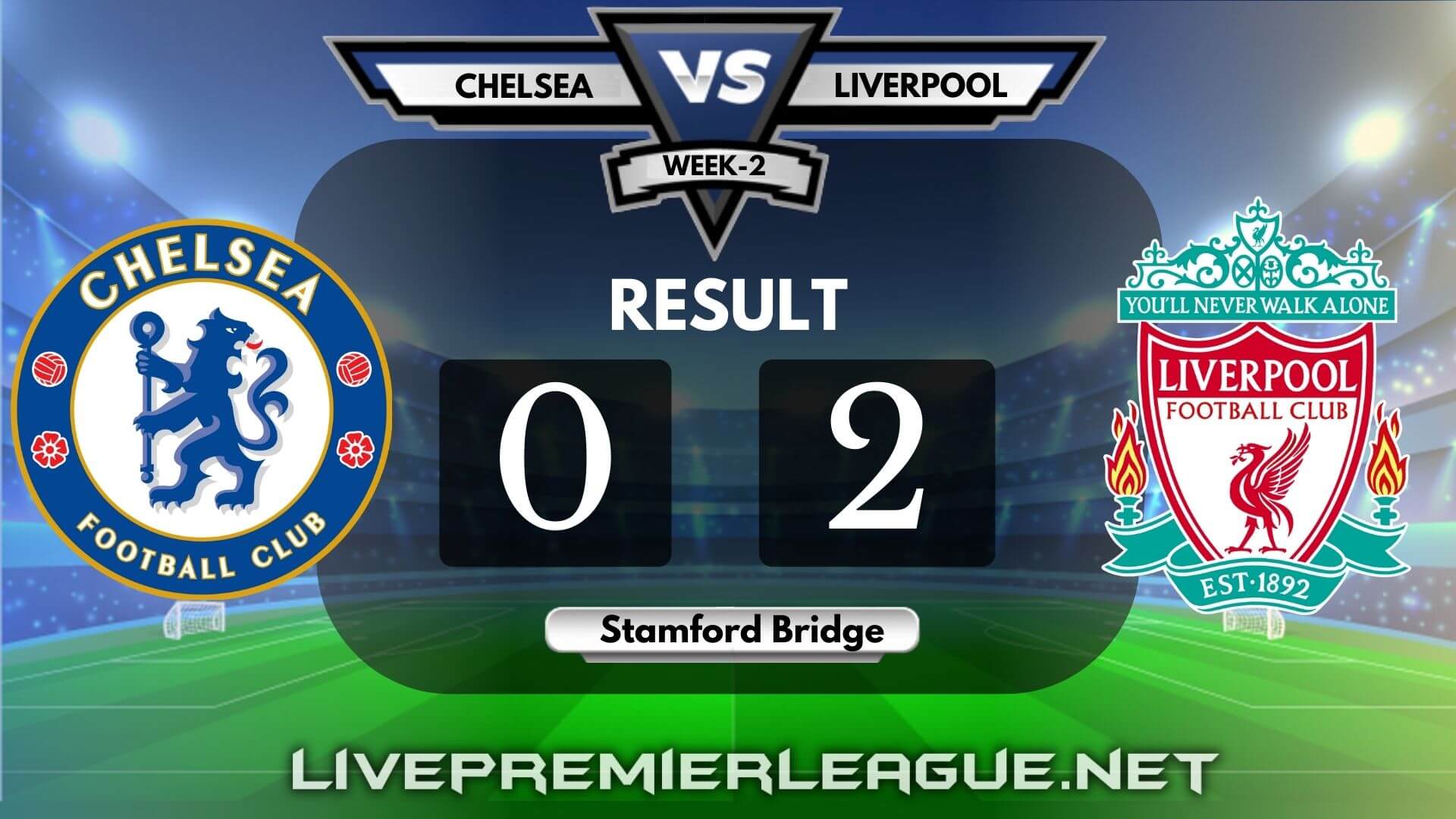 Chelsea Vs Liverpool | Week 2 Result 2020