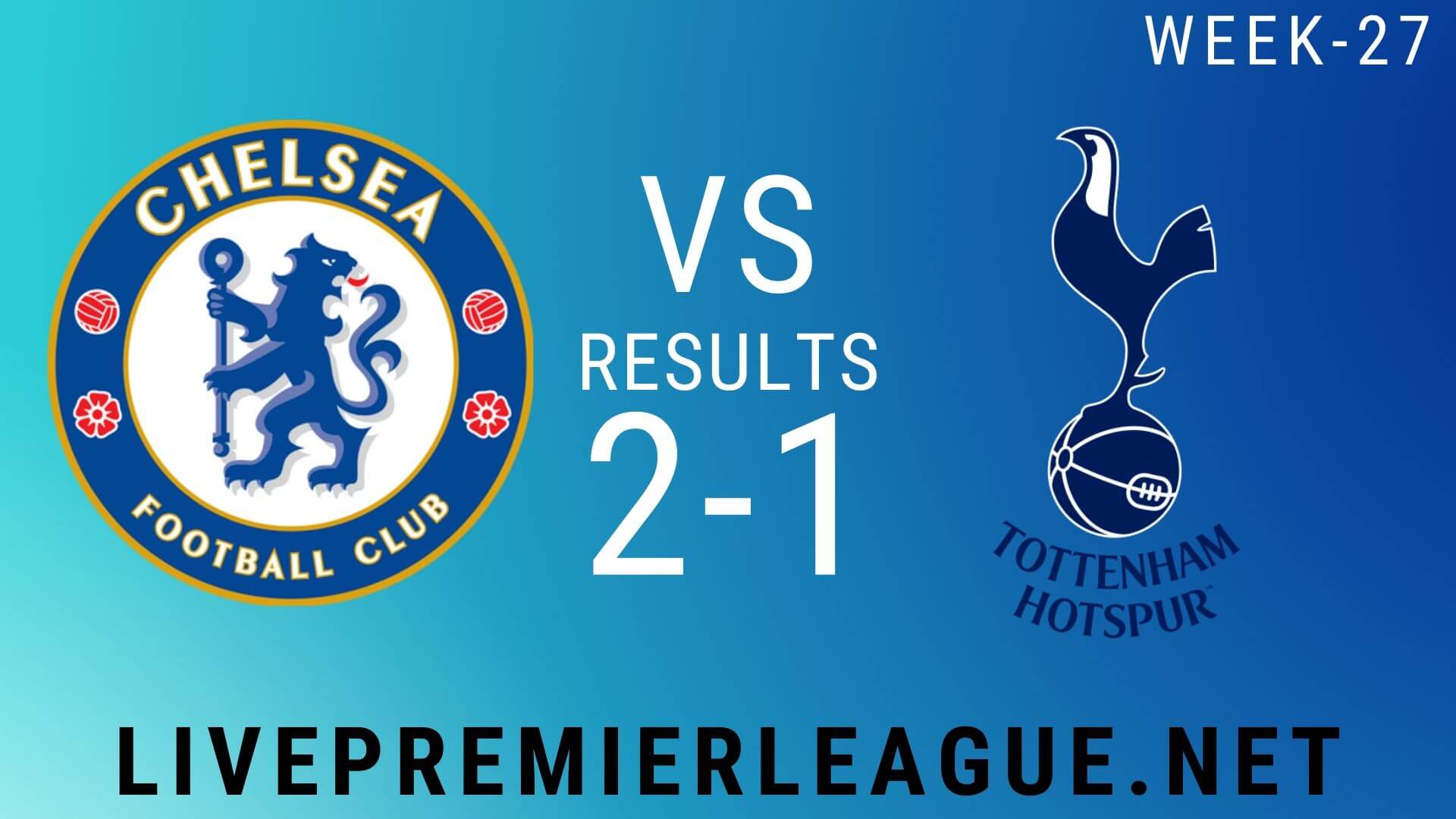 Chelsea Vs Tottenham Hotspur | Week 27 Result 2020