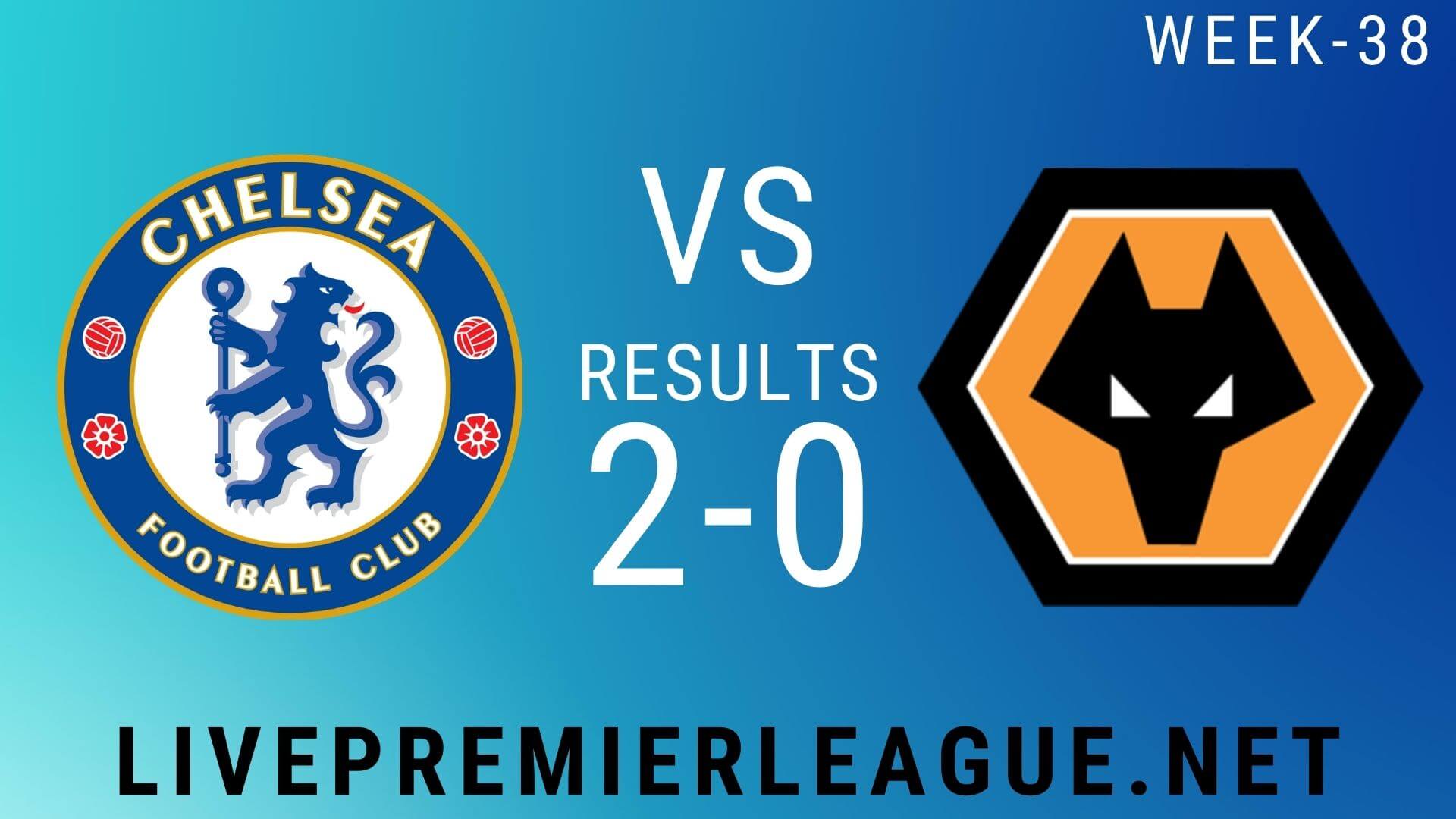 Chelsea Vs Wolverhampton Wanderers | Week 38 Result 2020