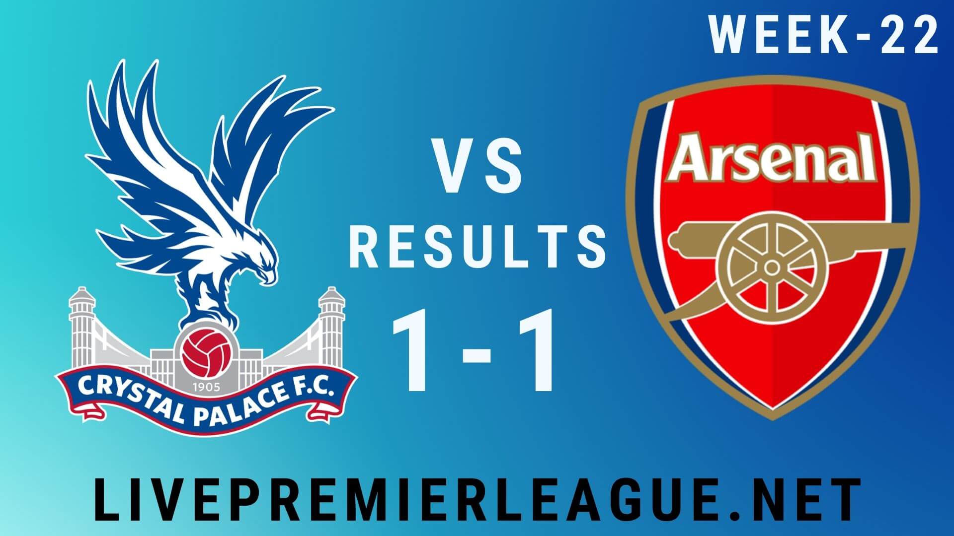 Crystal Palace Vs Arsenal | Week 22 Result 2020