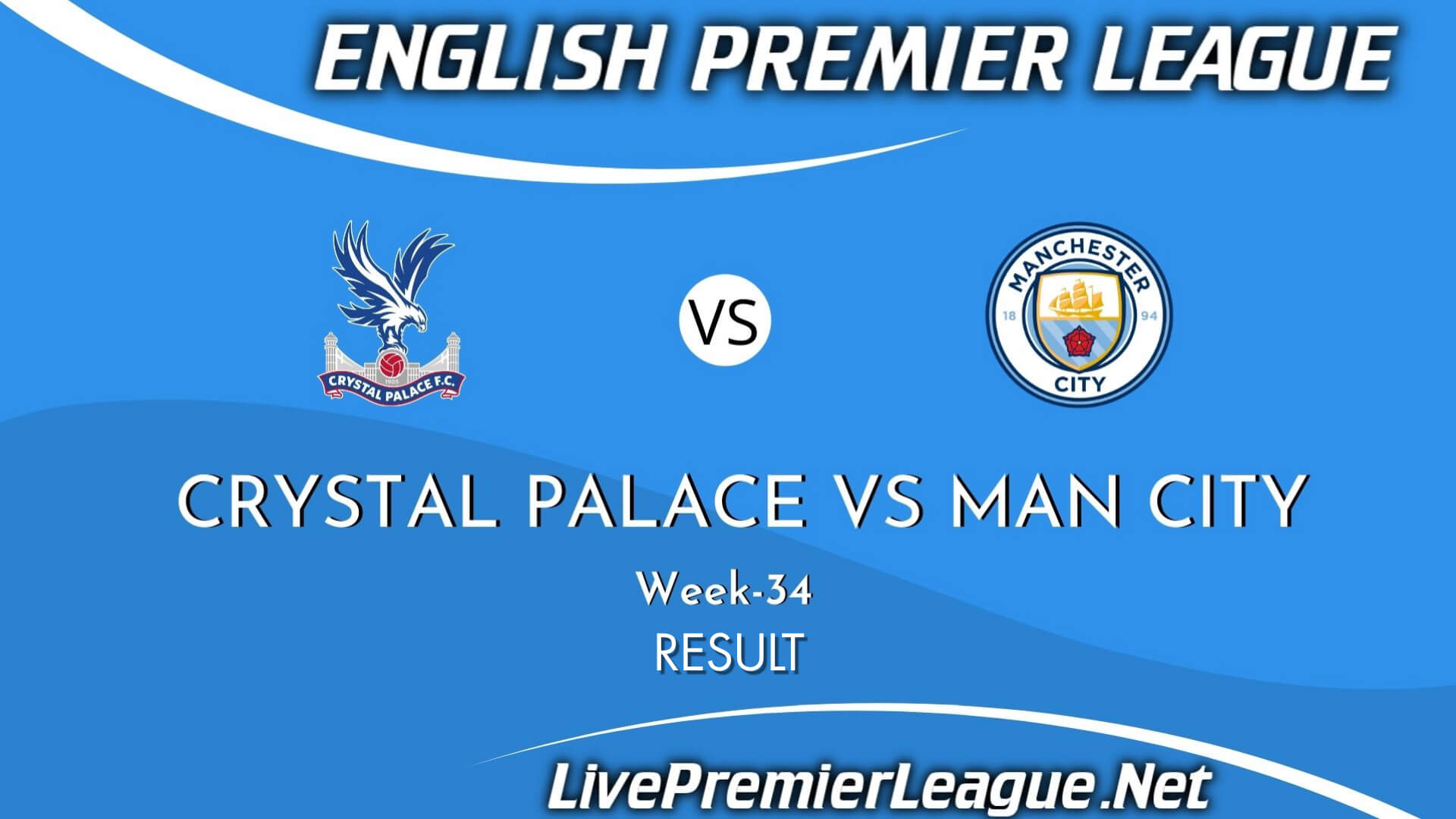 Crystal Palace Vs Manchester City Result 2021 | EPL Week 34