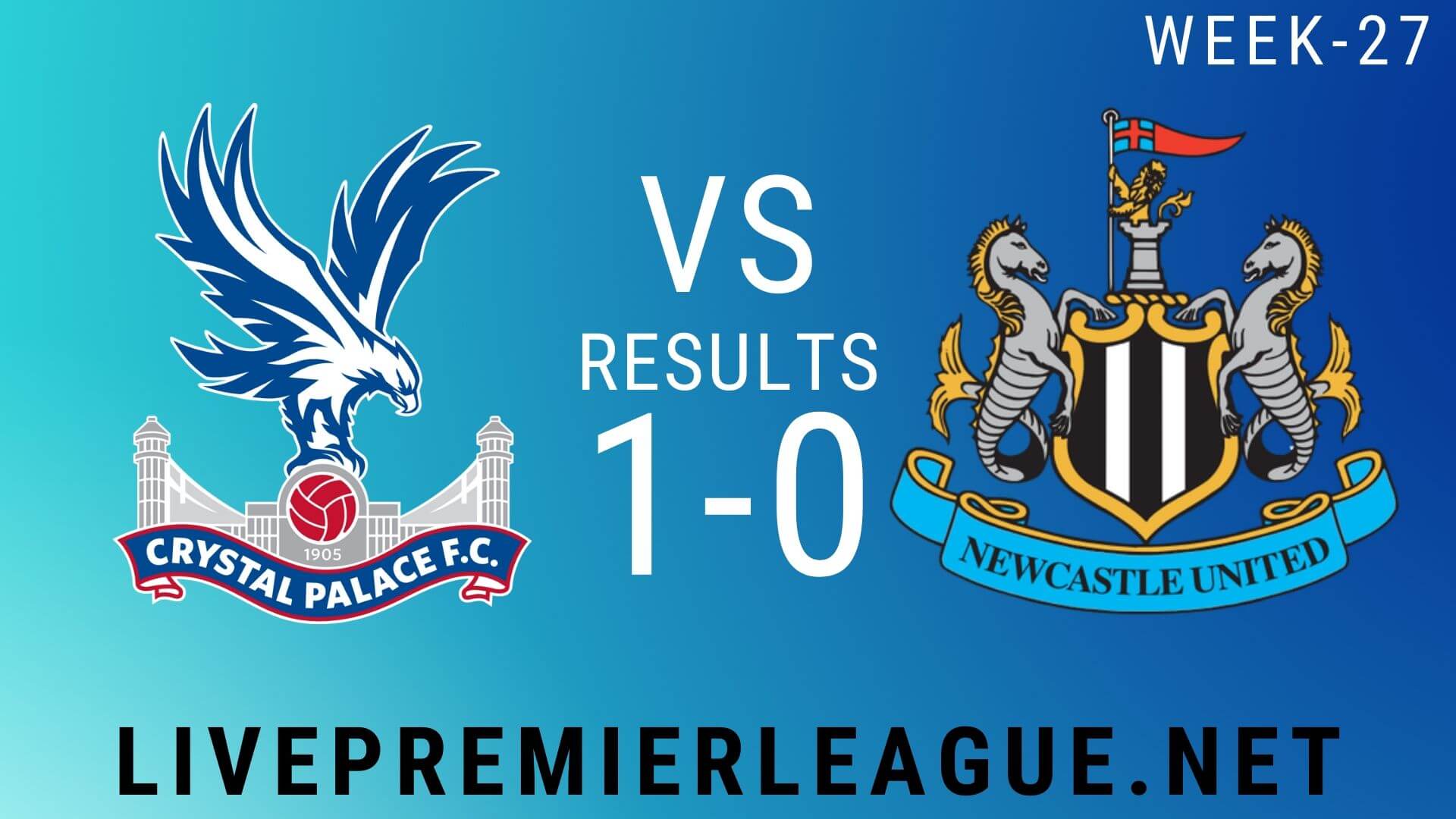 Crystal Palace Vs Newcastle United | Week 27 Result 2020