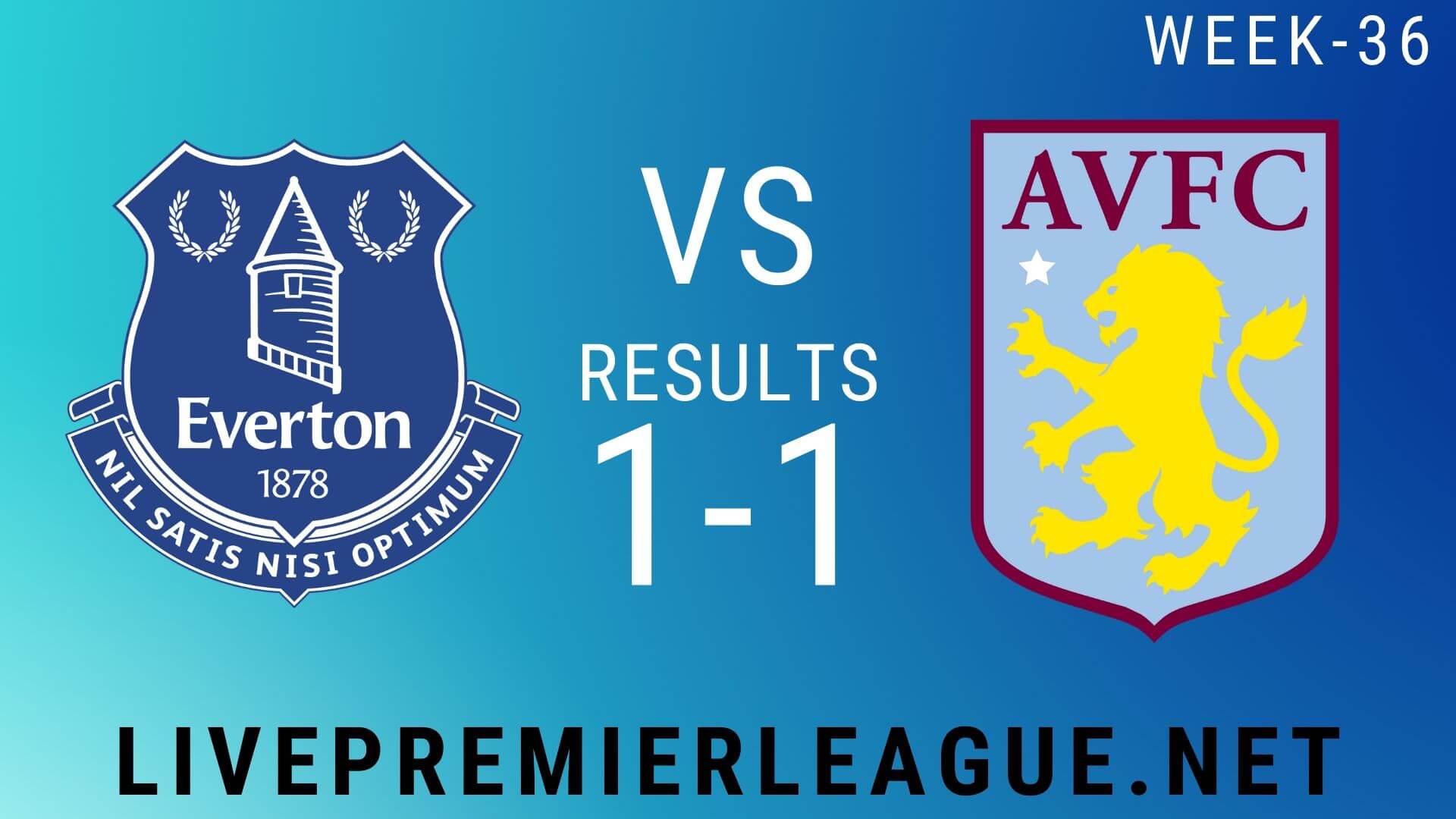 Everton Vs Aston Villa | Week 36 Result 2020
