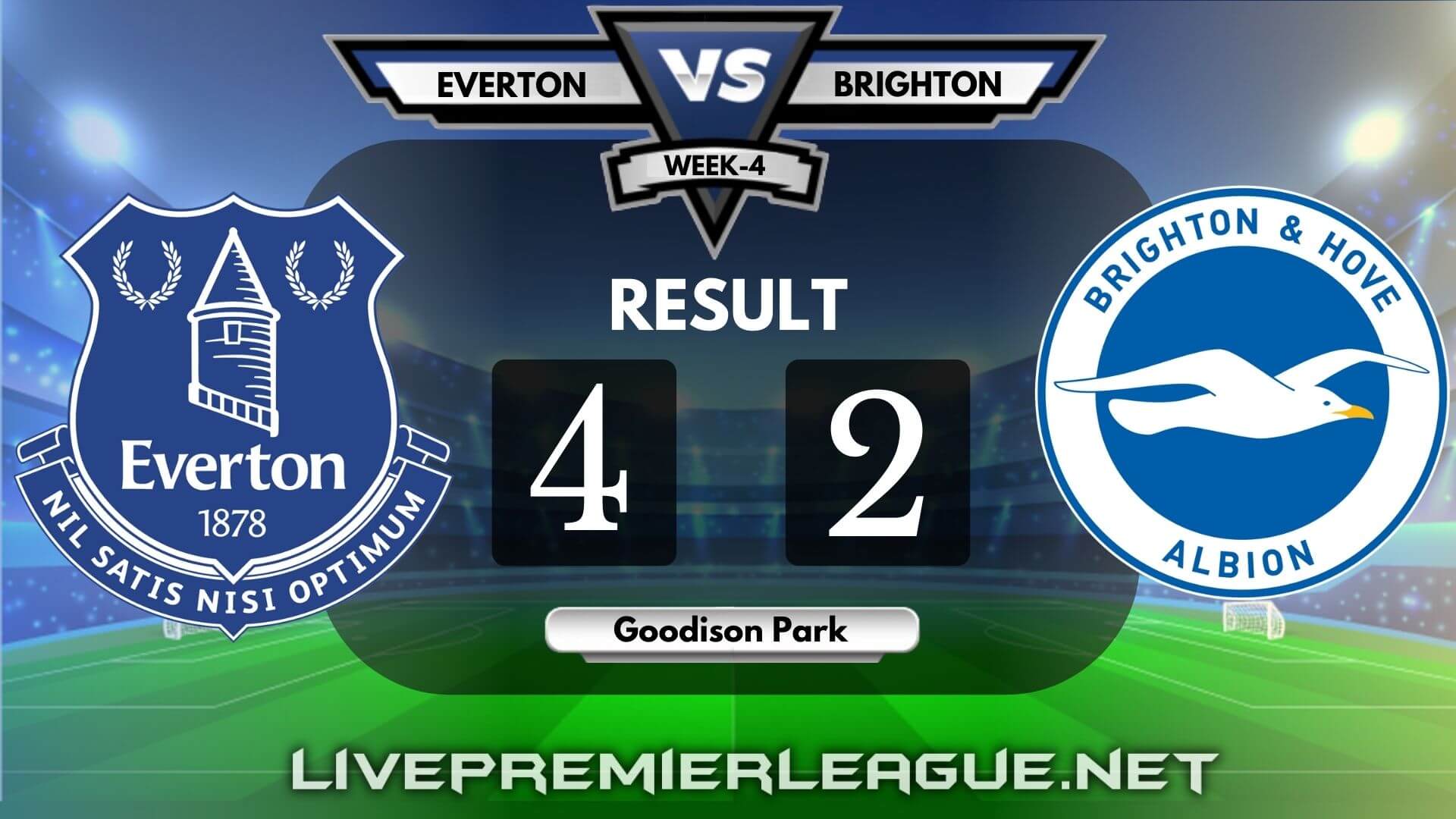 Everton Vs Brighton and Hove Albion | Week 4 Result 2020