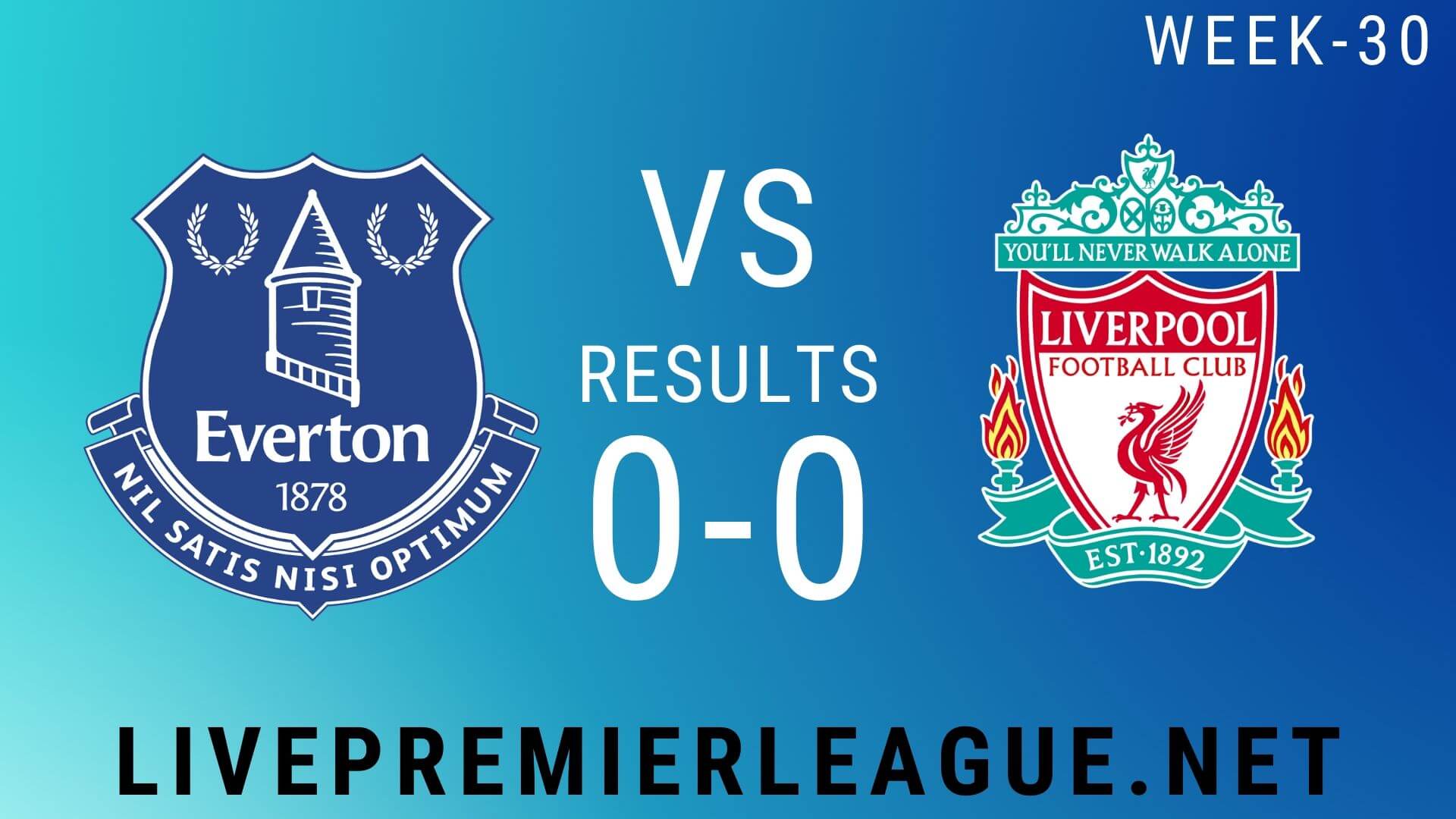Everton Vs Liverpool | Week 30 Result 2020