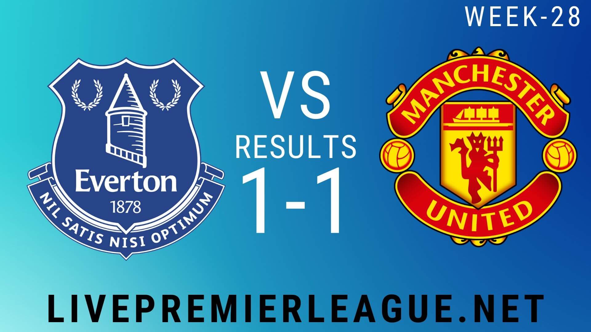 Everton Vs Manchester United | Week 28 Result 2020