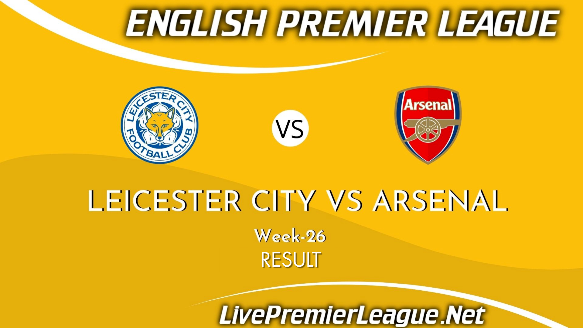 Leicester City Vs Arsenal | Result 2021 EPL Week 26