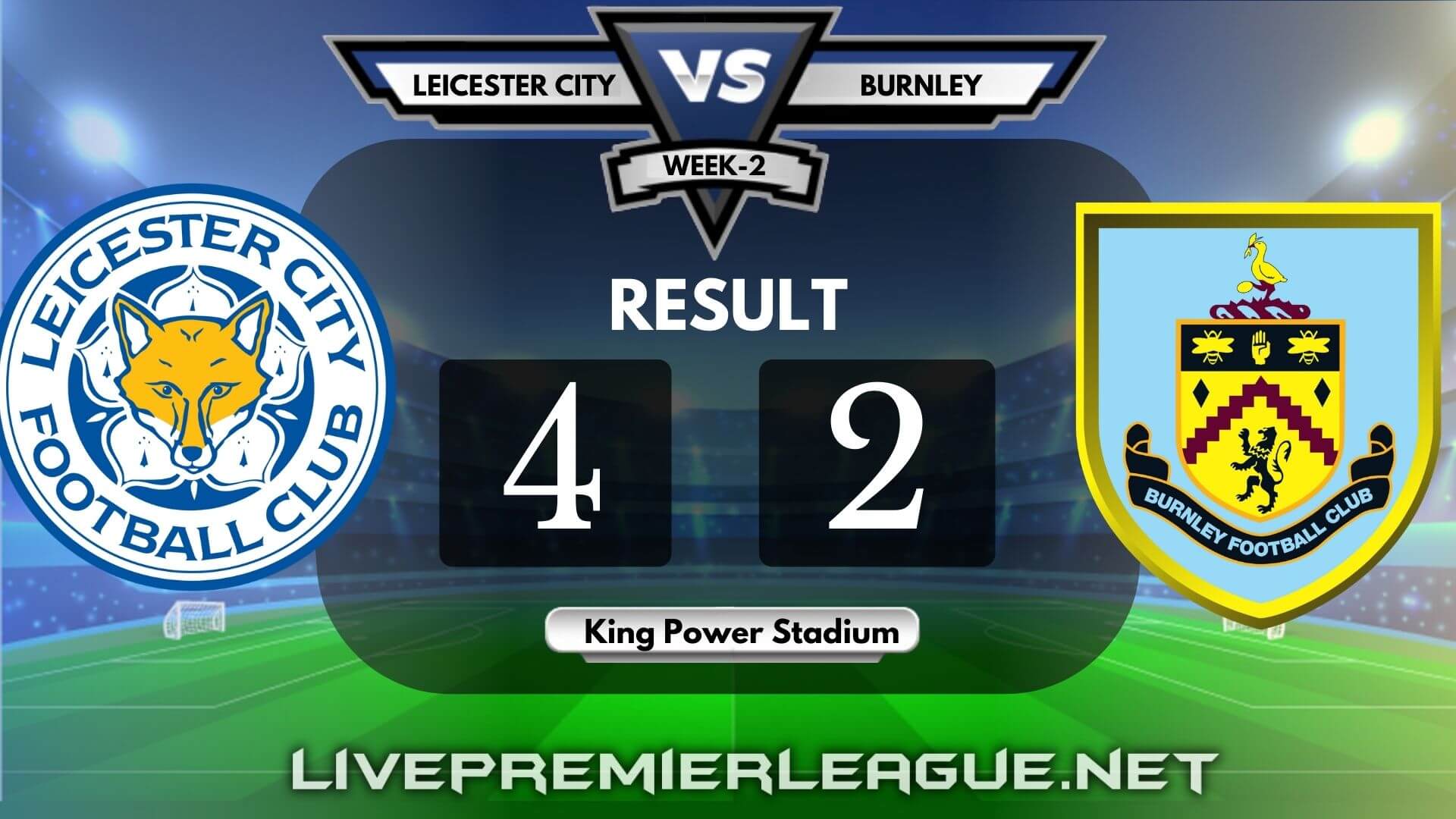 Leicester City Vs Burnley | Week 2 Result 2020