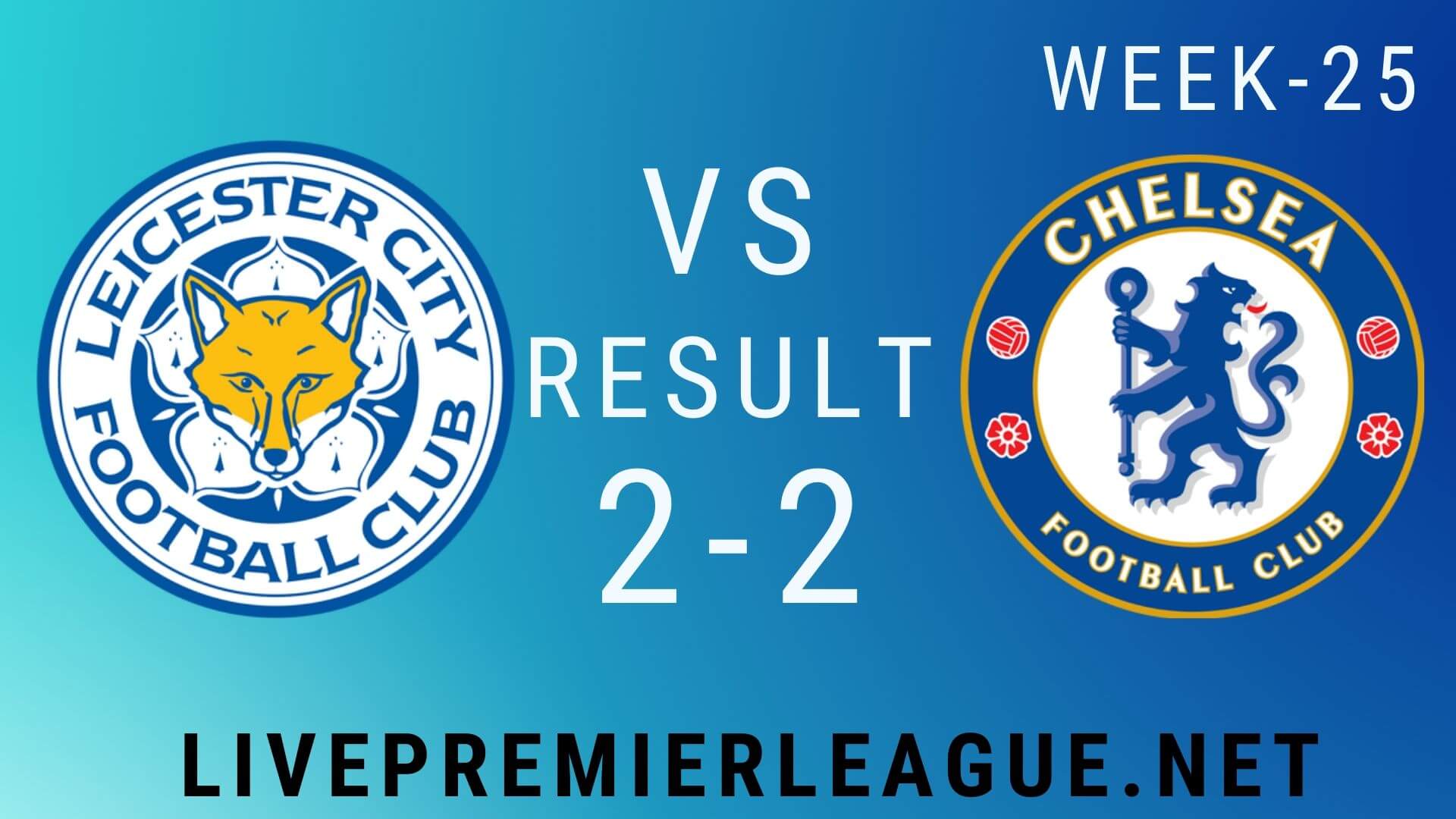 Leicester City Vs Chelsea | Week 25 Result 2020