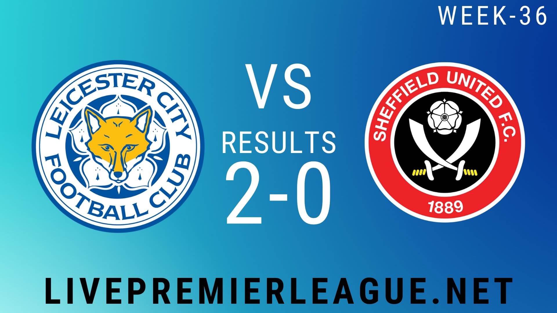 Leicester City Vs Sheffield United | Week 36 Result 2020