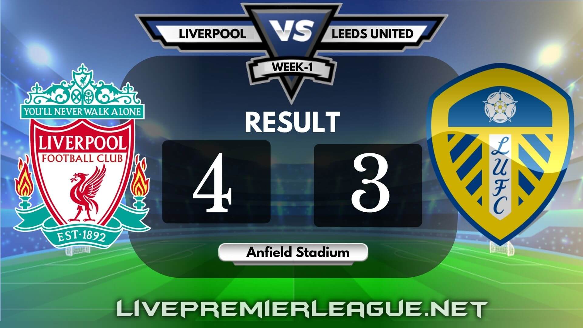 Liverpool Vs Leeds United | Week 1 Result 2020