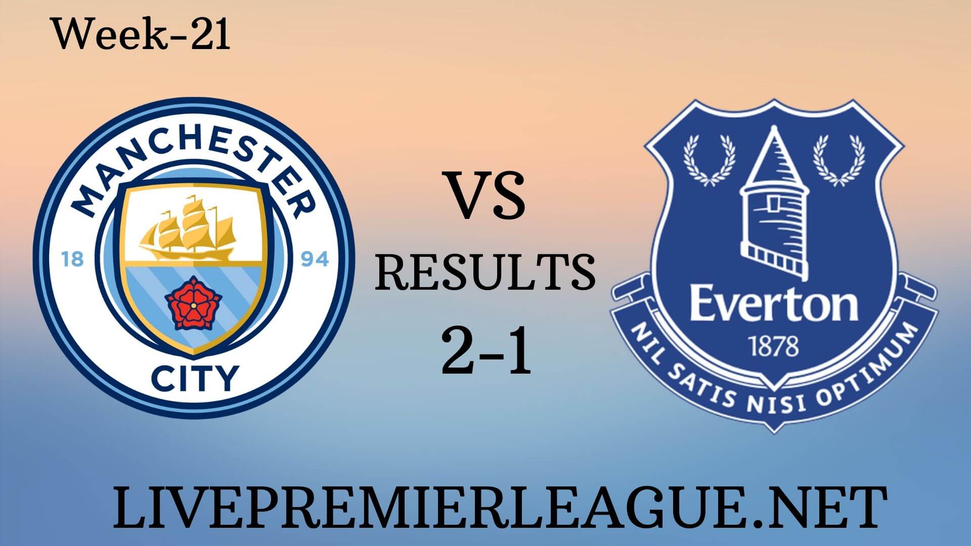 Manchester City Vs Everton | Week 21 Result 2019