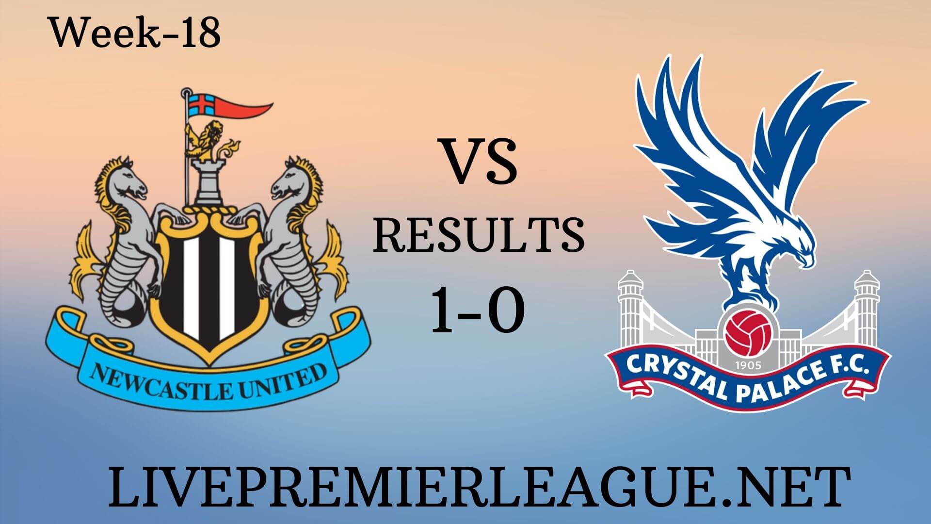 Newcastle United Vs Crystal Palace | Week 18 Result 2019