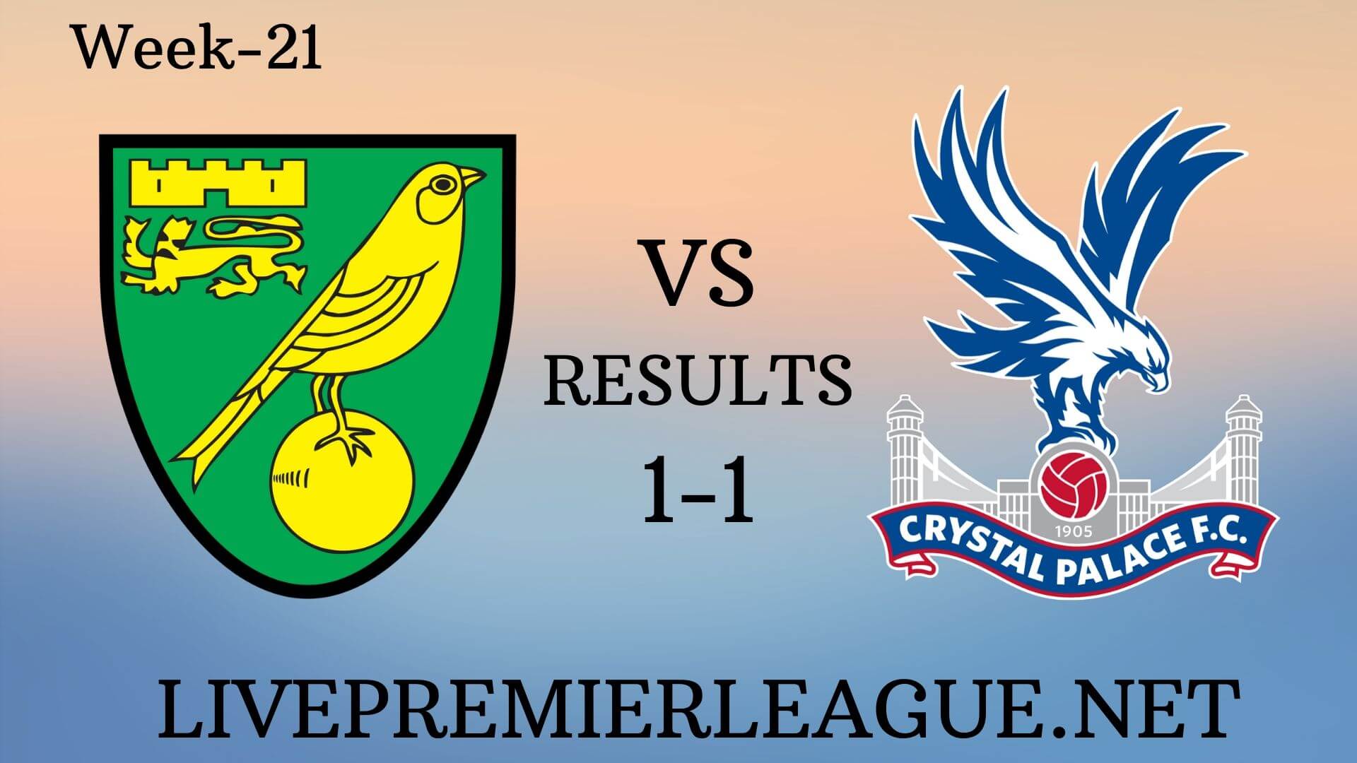 Norwich City Vs Crystal Palace | Week 21 Result 2019